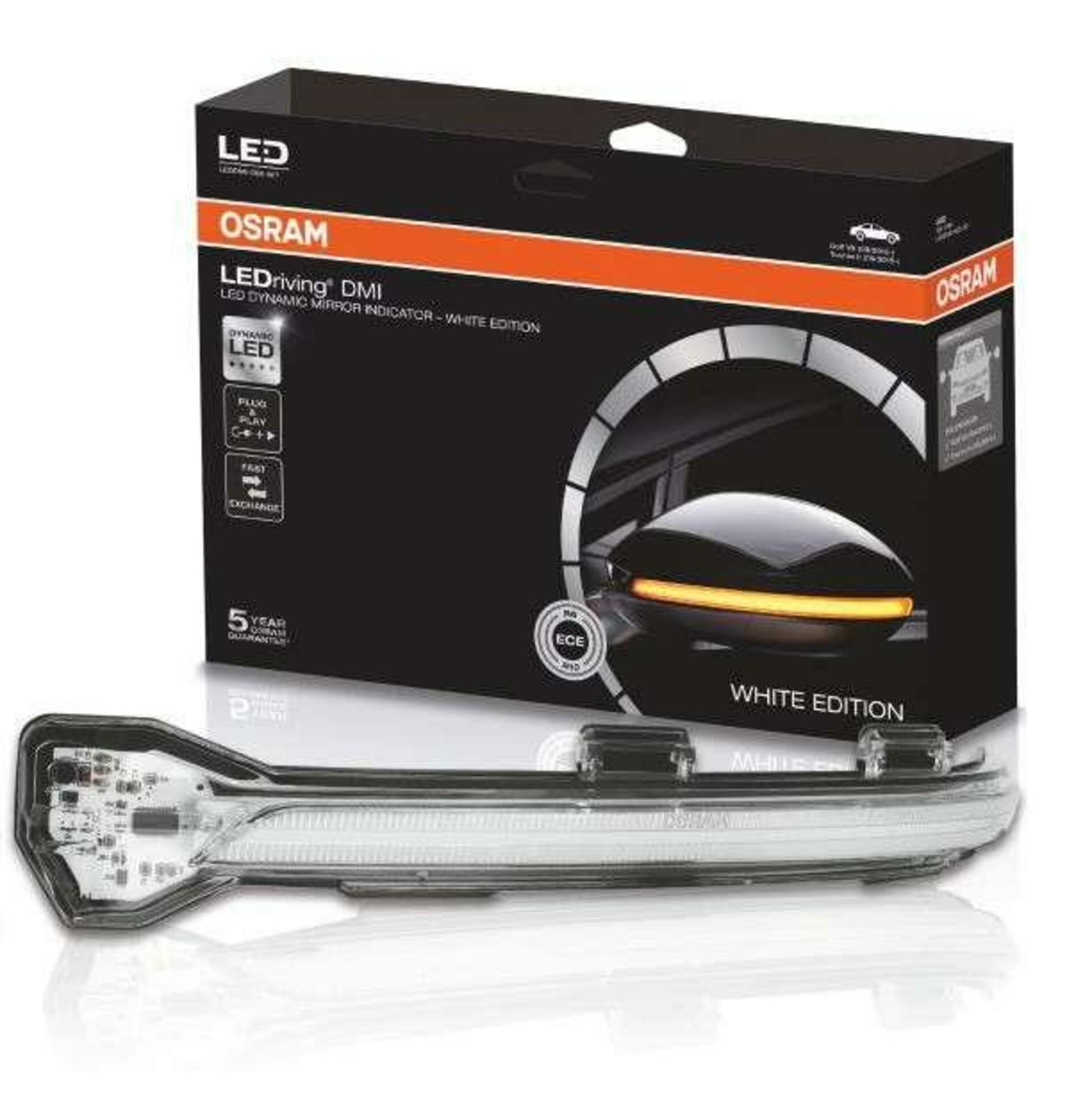 Levně OSRAM LEDRiving dynamický LED blinkr do zrcátka Audi A4 B9, Audi A5 F5 - White Edition LEDDMI 8W0 WT