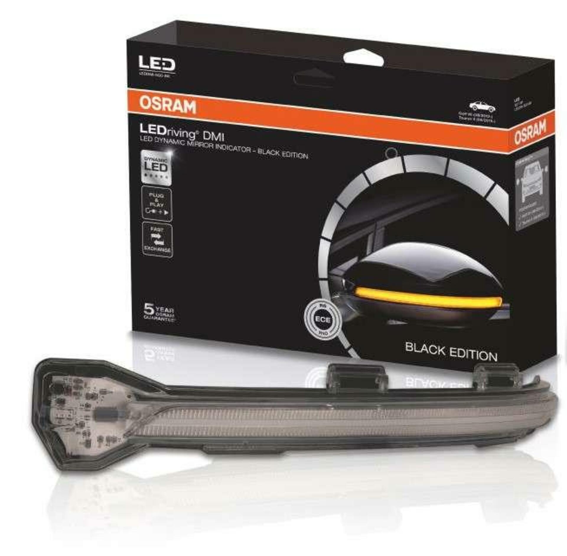 Levně OSRAM LEDRiving dynamický LED blinkr do zrcátka AUDI A3 8V - Black Edition LEDDMI 8V0 BK