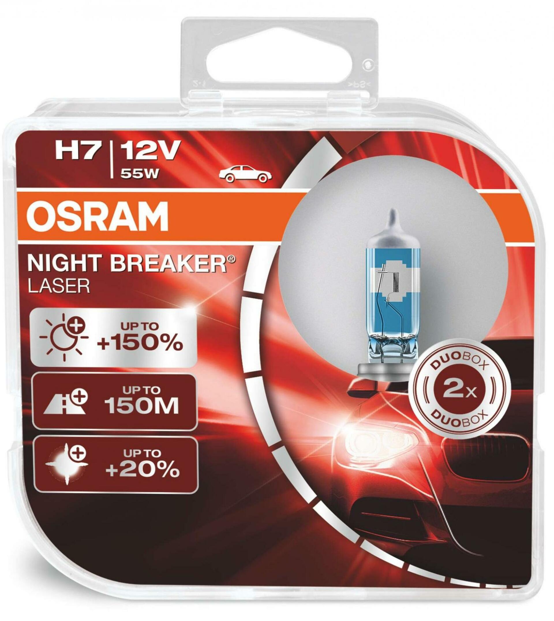 OSRAM H7 64210NL-HCB NIGHT BREAKER LASER +150% 55W