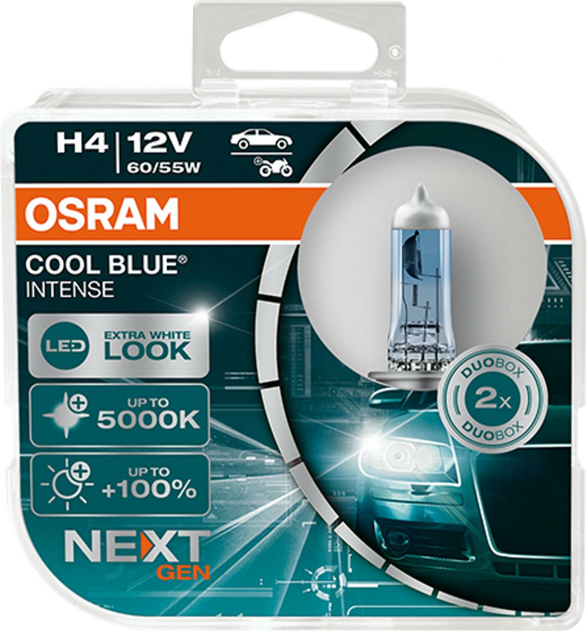 OSRAM H4 cool blue INTENSE Next Gen 64193CBN-HCB 60/55W 12V duobox