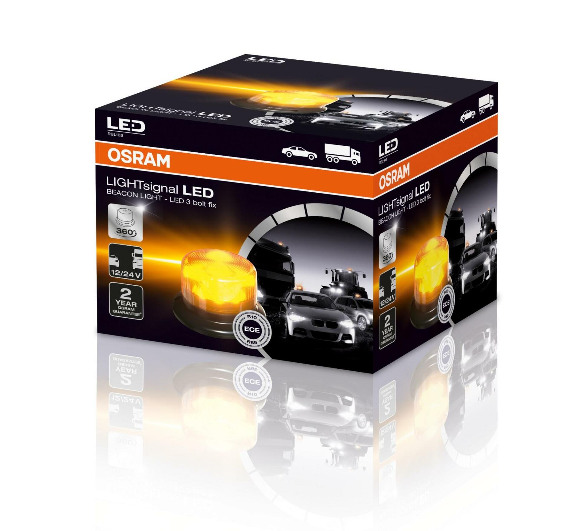 Levně OSRAM LIGHTsignal LED BEACON LIGHT 360st. bezpečnostní světlo 12V/24V 1ks RBL102