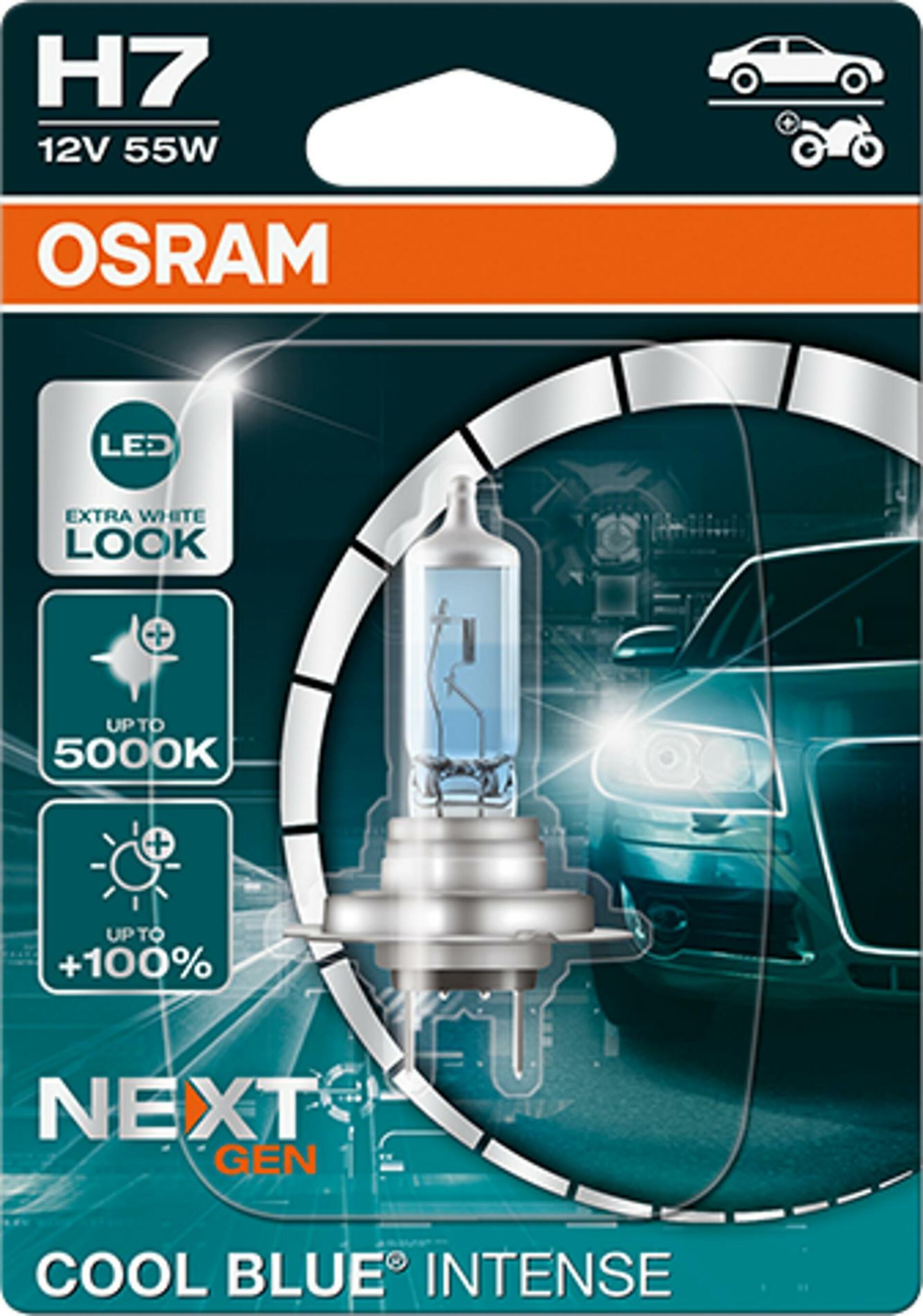 OSRAM H7 64210CBN-01B COOL BLUE INTENSE Next Gen, 55W, 12V, PX26d blistr