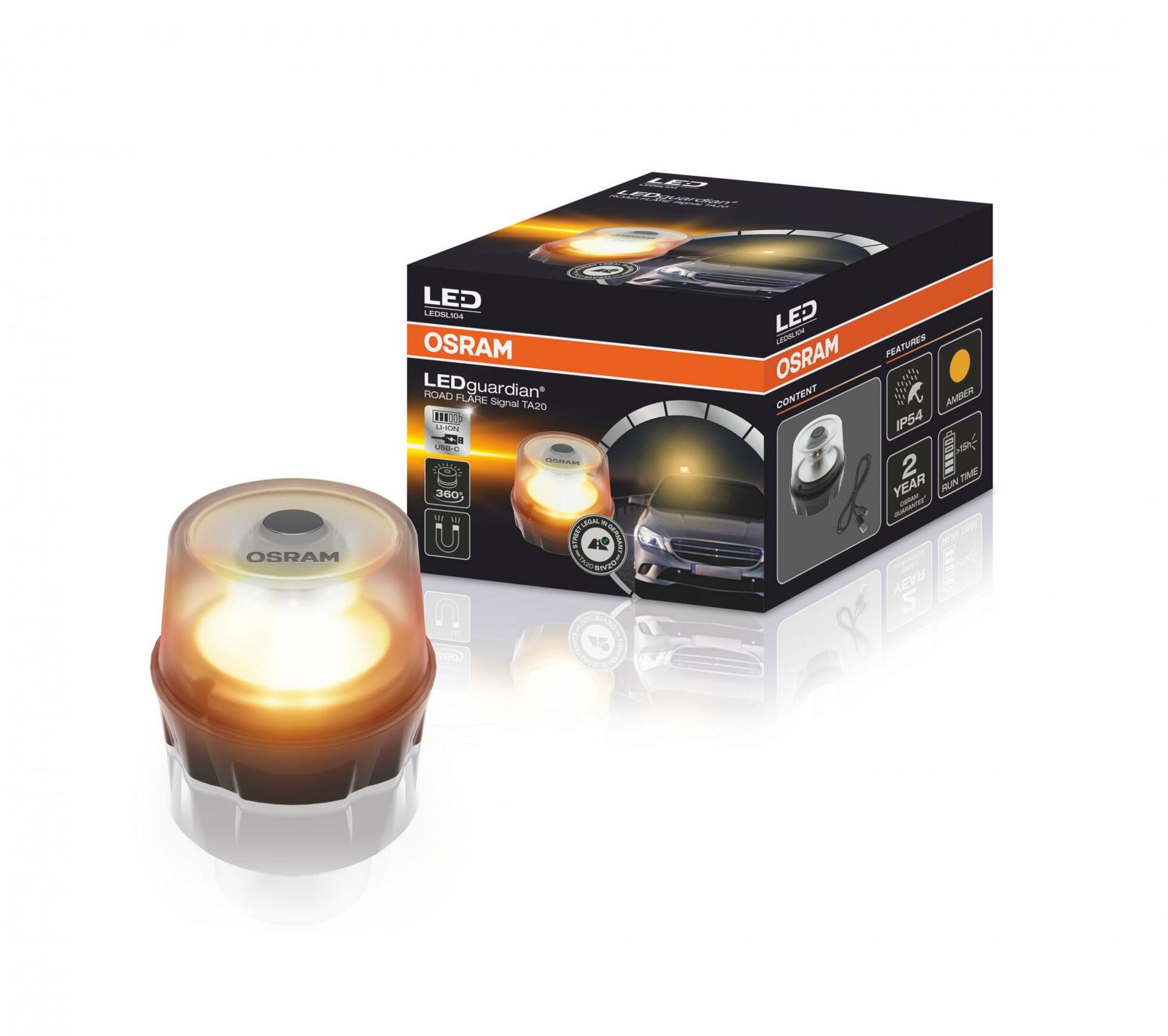 OSRAM LEDGuardianRoad Flare Signal TA20 bezpečnostní světlo 1ks LEDSL104