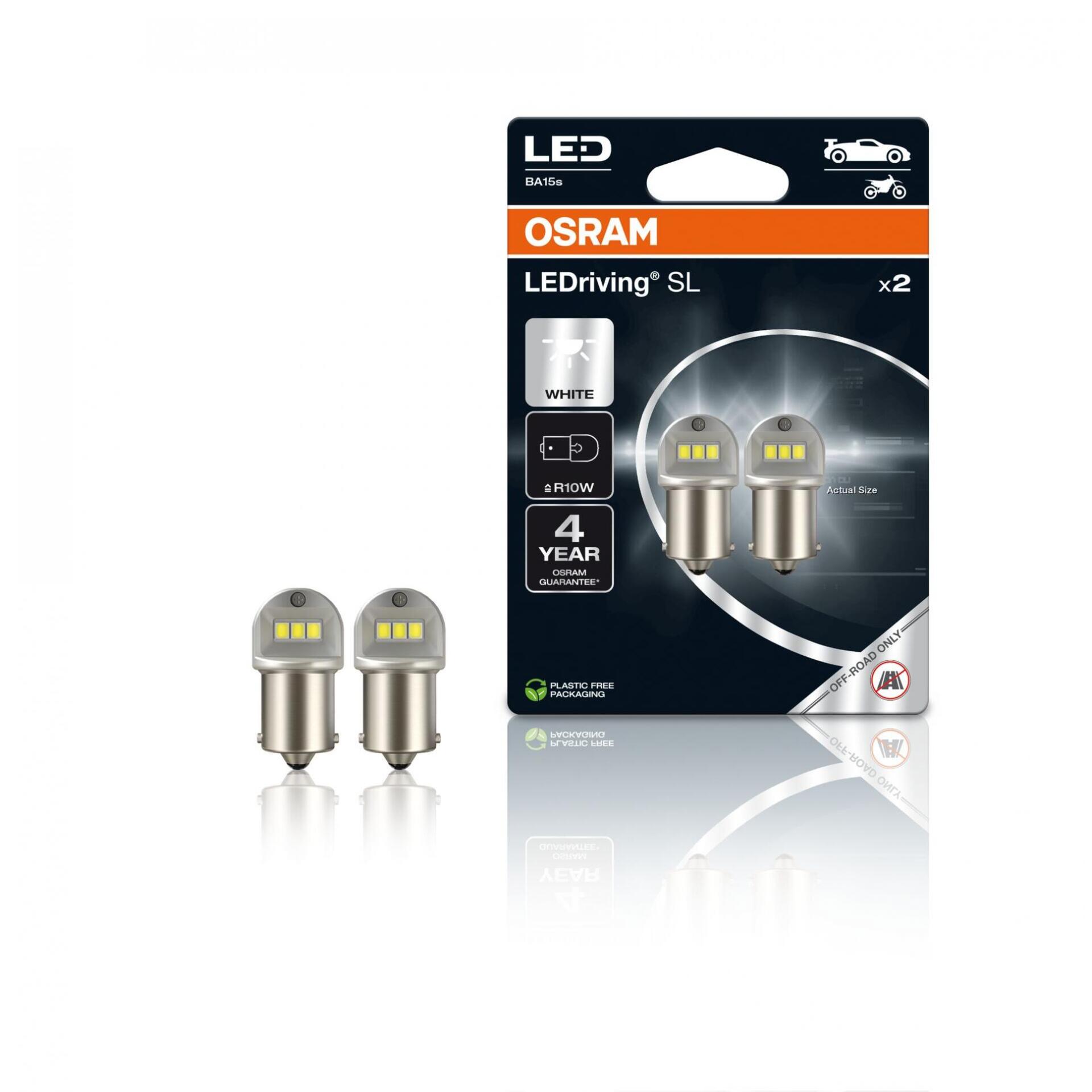 Levně OSRAM LEDriving SL R10W BA15s 1.2W 12V 6000K 125lm bílá 2ks 5008DWP-2BL