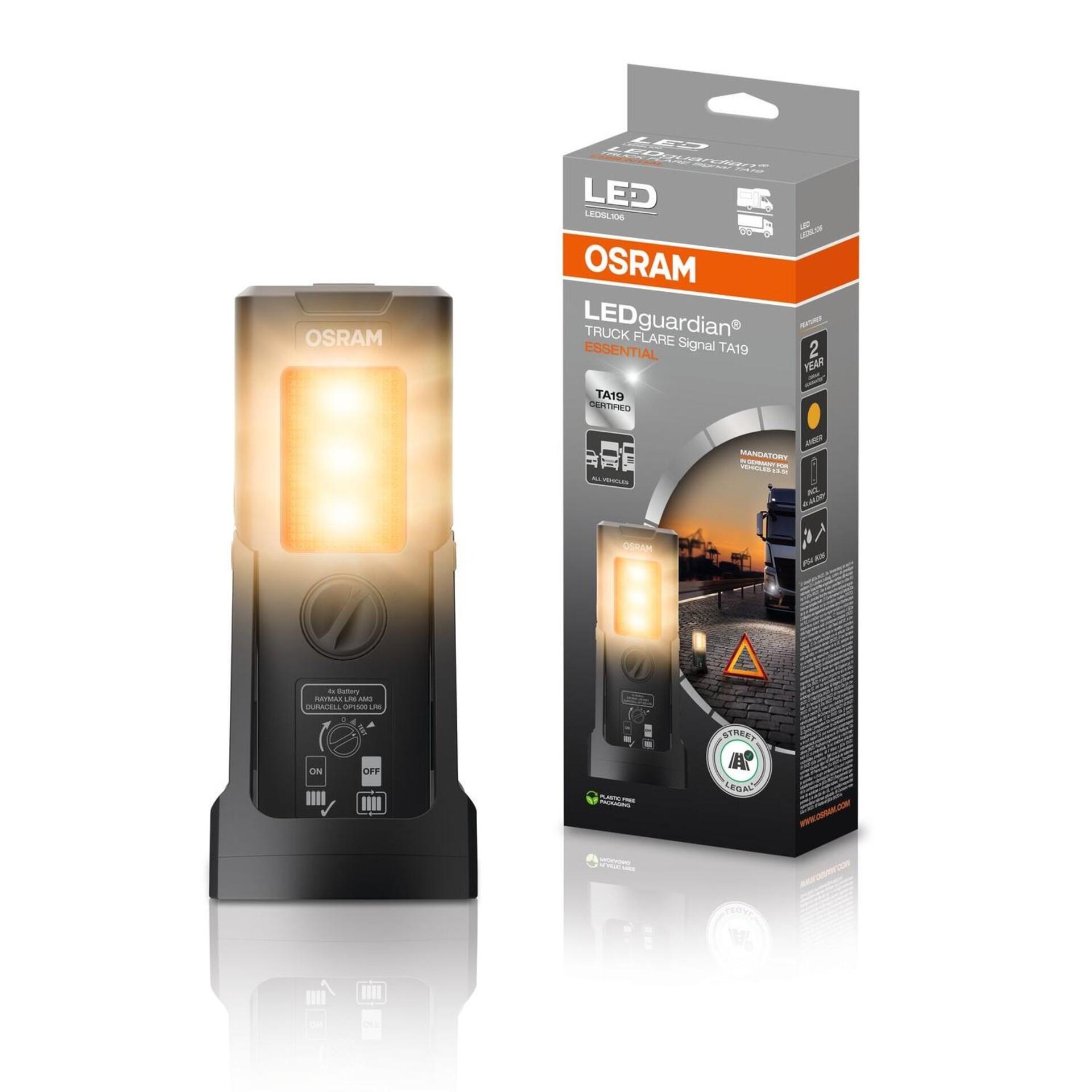 Levně OSRAM LEDGuardian Truck Flare TA19 ESSENTIAL bezpečnostní světlo LEDSL106