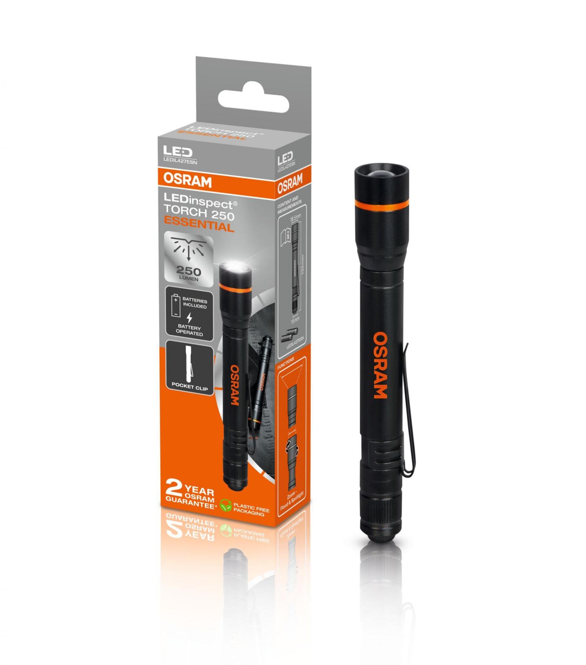 Levně OSRAM LEDinspect TORCH 250 ESSENTIAL svítilna LEDIL427ESN