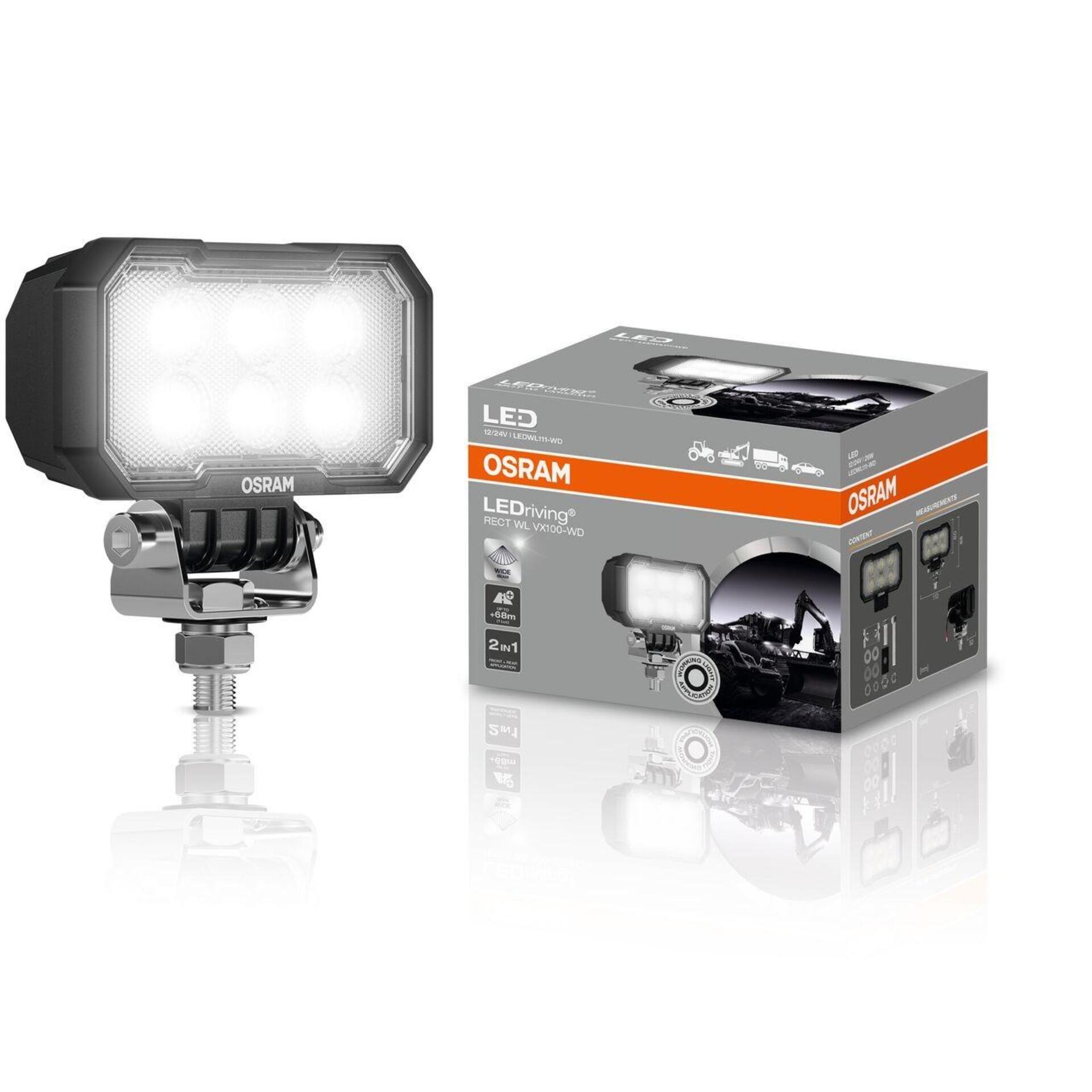 Levně OSRAM LEDriving Rect WL VX100-WD pracovní reflektor 1ks NO ECE LEDWL111-WD