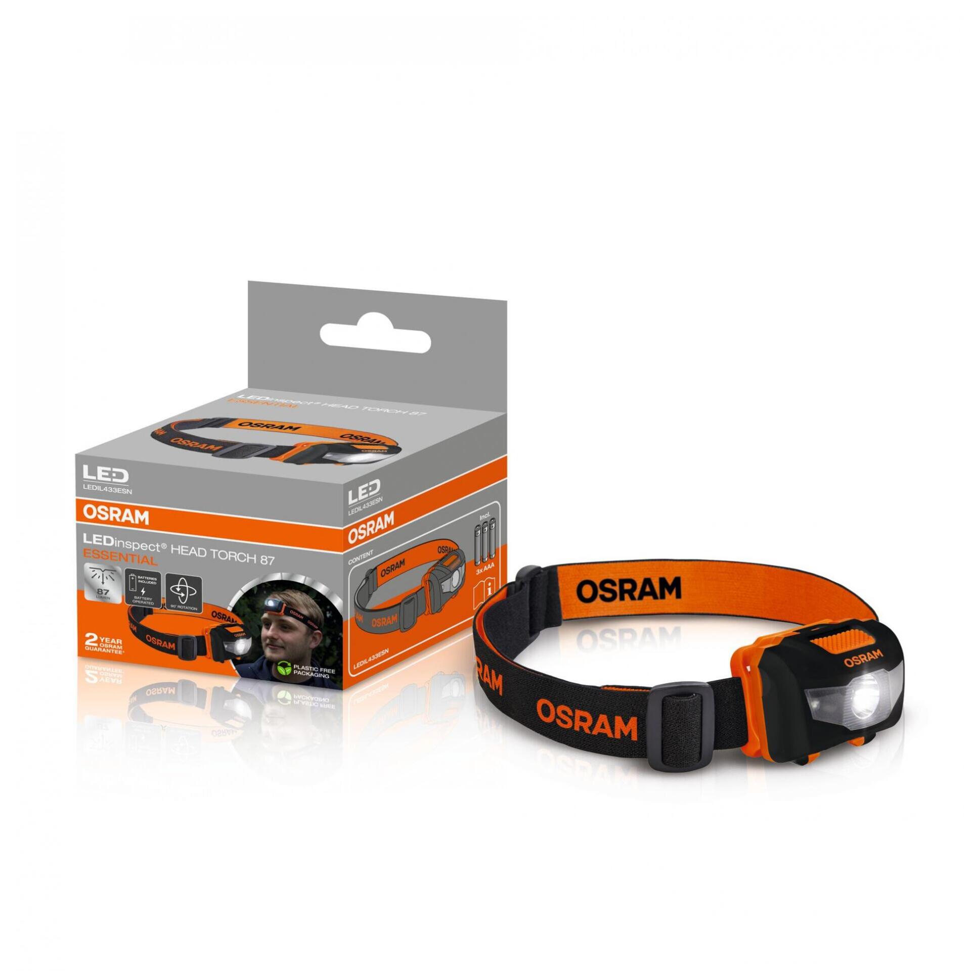 Levně OSRAM LEDinspect HEAD TORCH 87 ESSENTIAL čelovka LEDIL433ESN