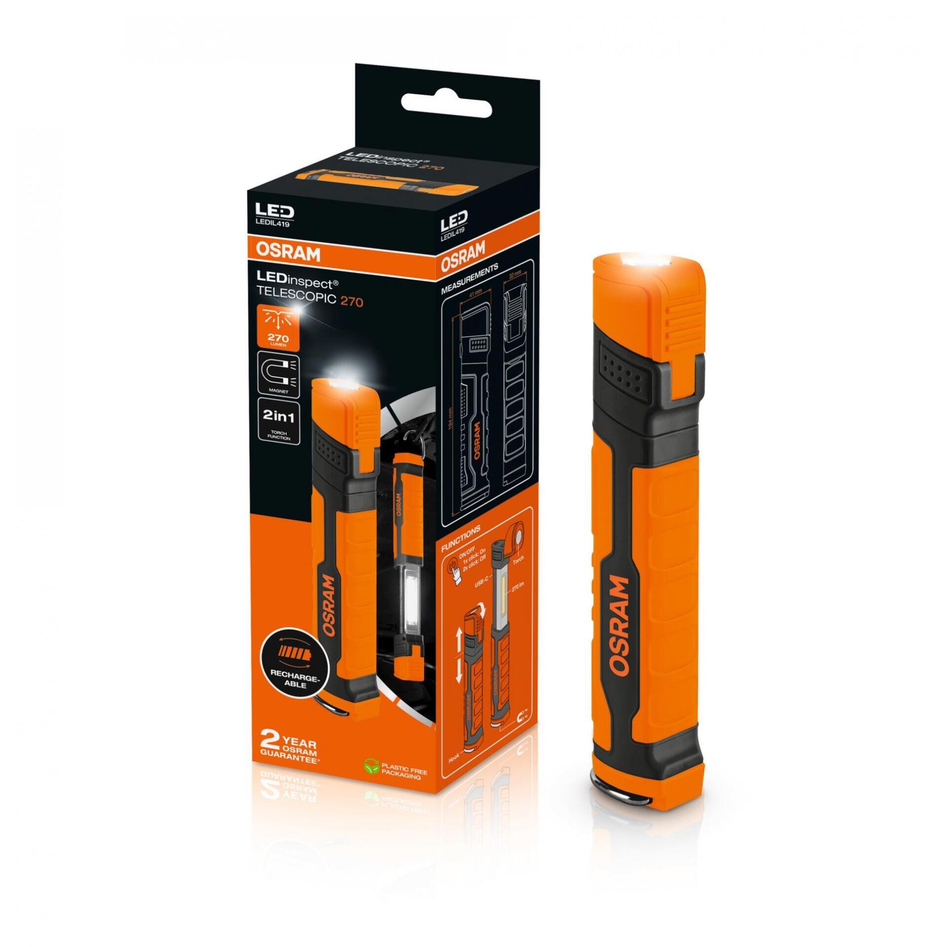 Levně OSRAM LEDinspect TELESCOPIC 270 svítilna LEDIL419