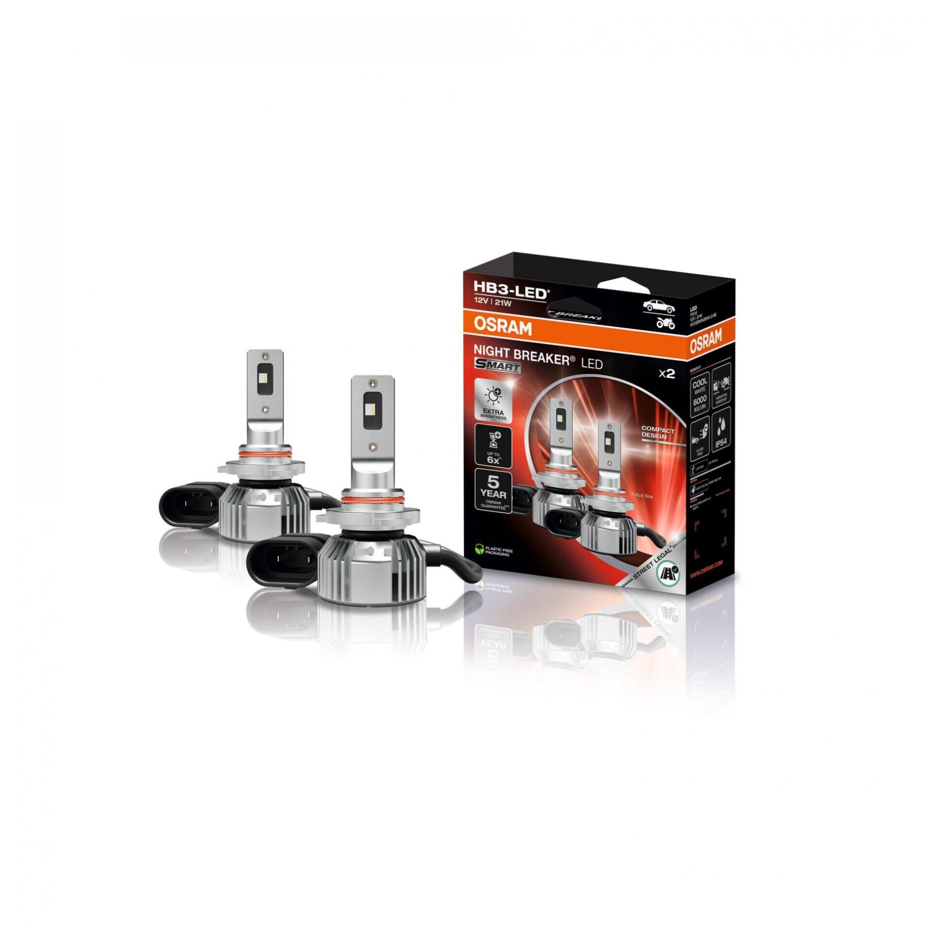Levně OSRAM HB3 NIGHT BREAKER LED SMART +330% 2ks 9005DWNBSM-2HB