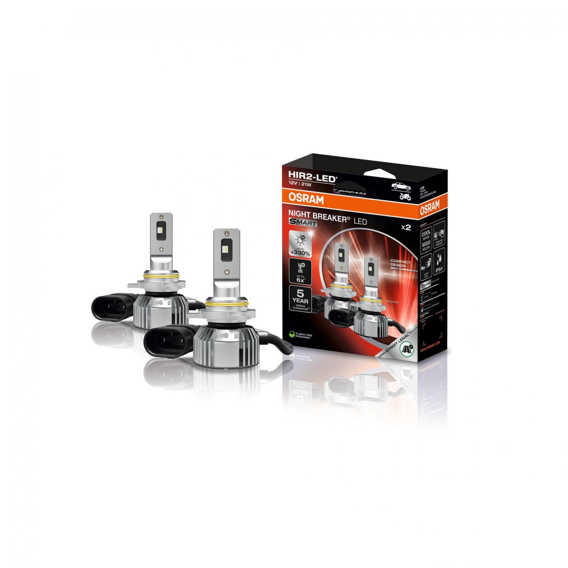 Levně OSRAM HIR2 NIGHT BREAKER LED SMART +330% 2ks 9012DWNBSM-2HB