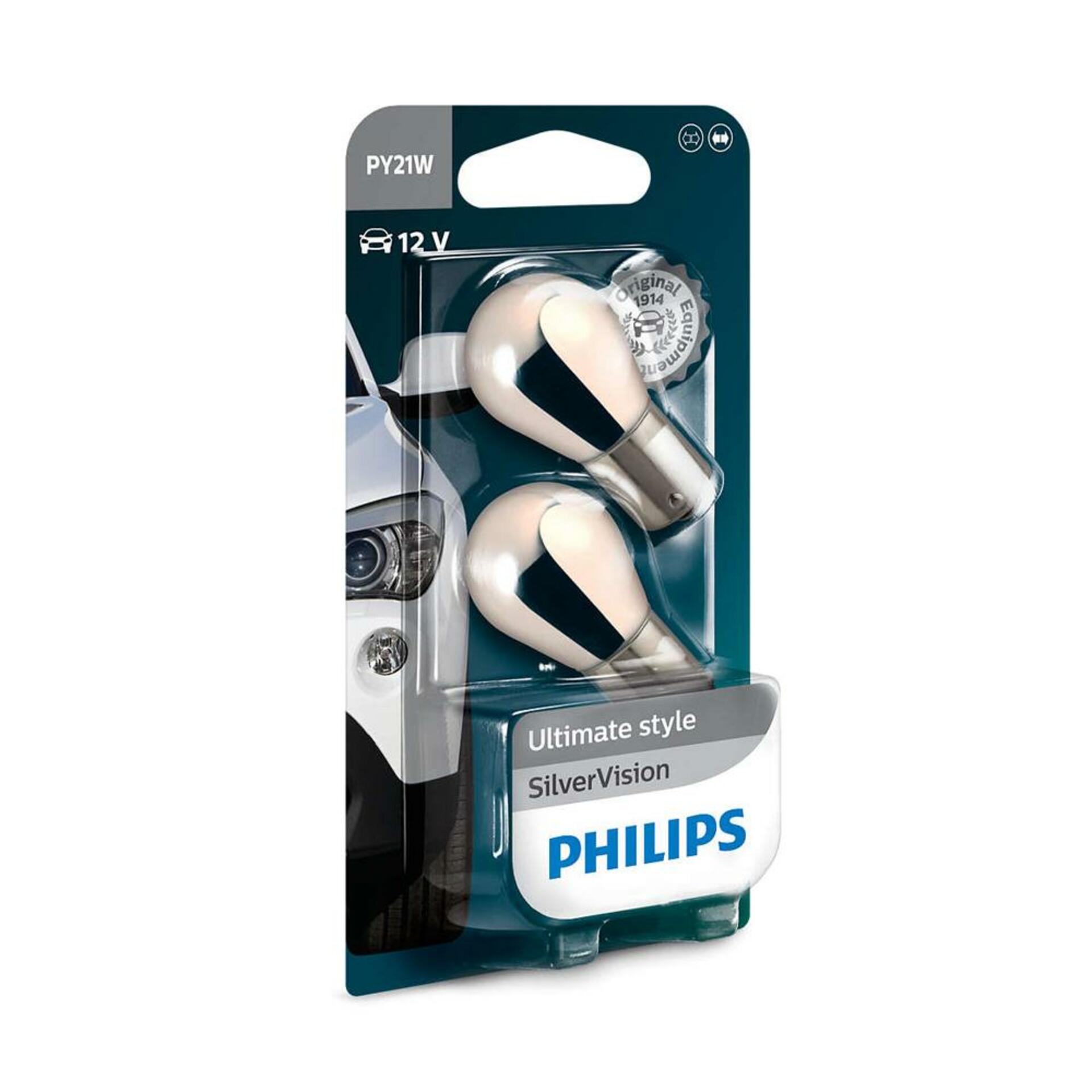 Philips PY21W SilverVision 12V 12496SVB2