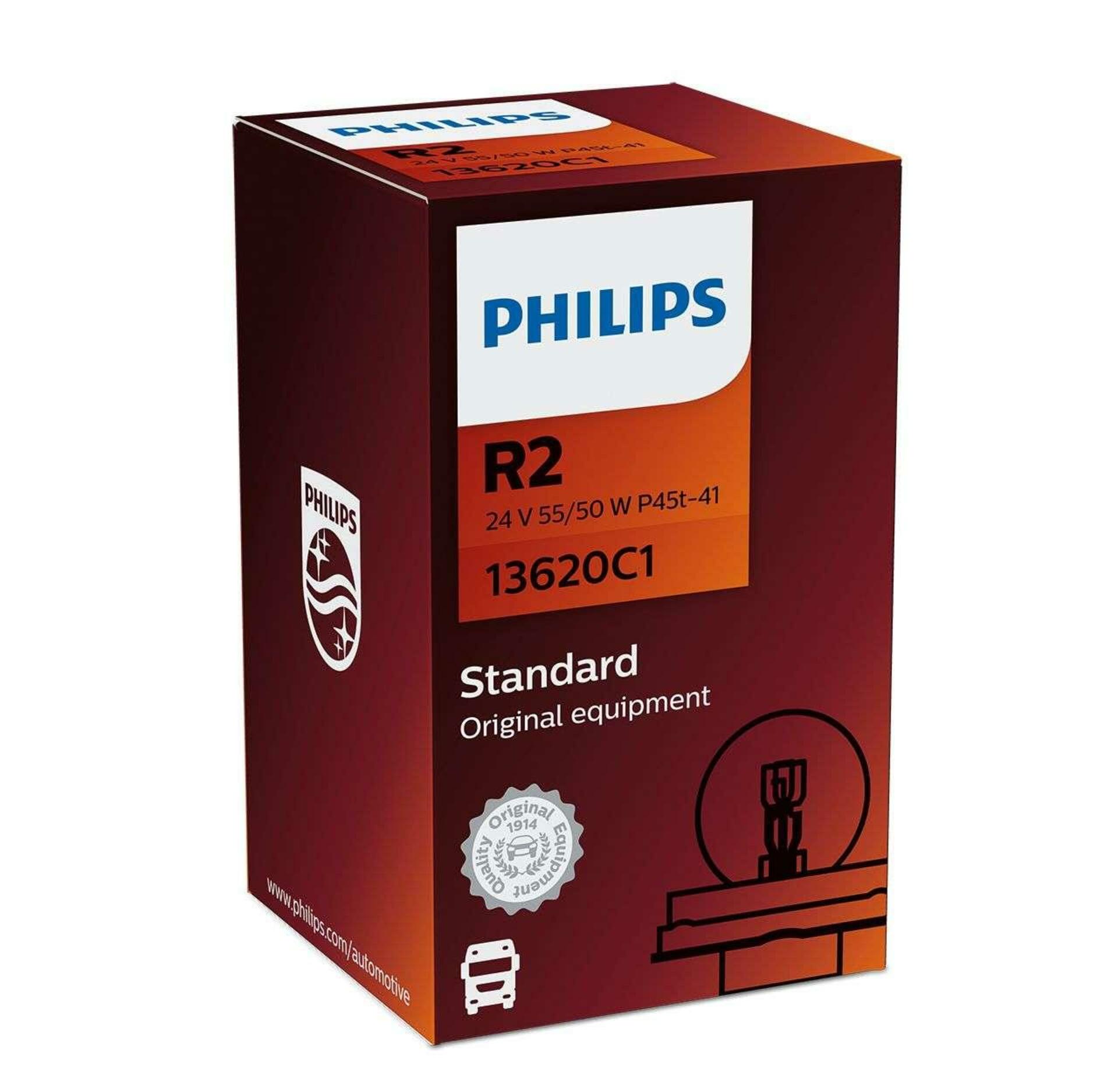 Philips R2 24V 55/50W P45t-41 24V Halogen 1ks 13620C1