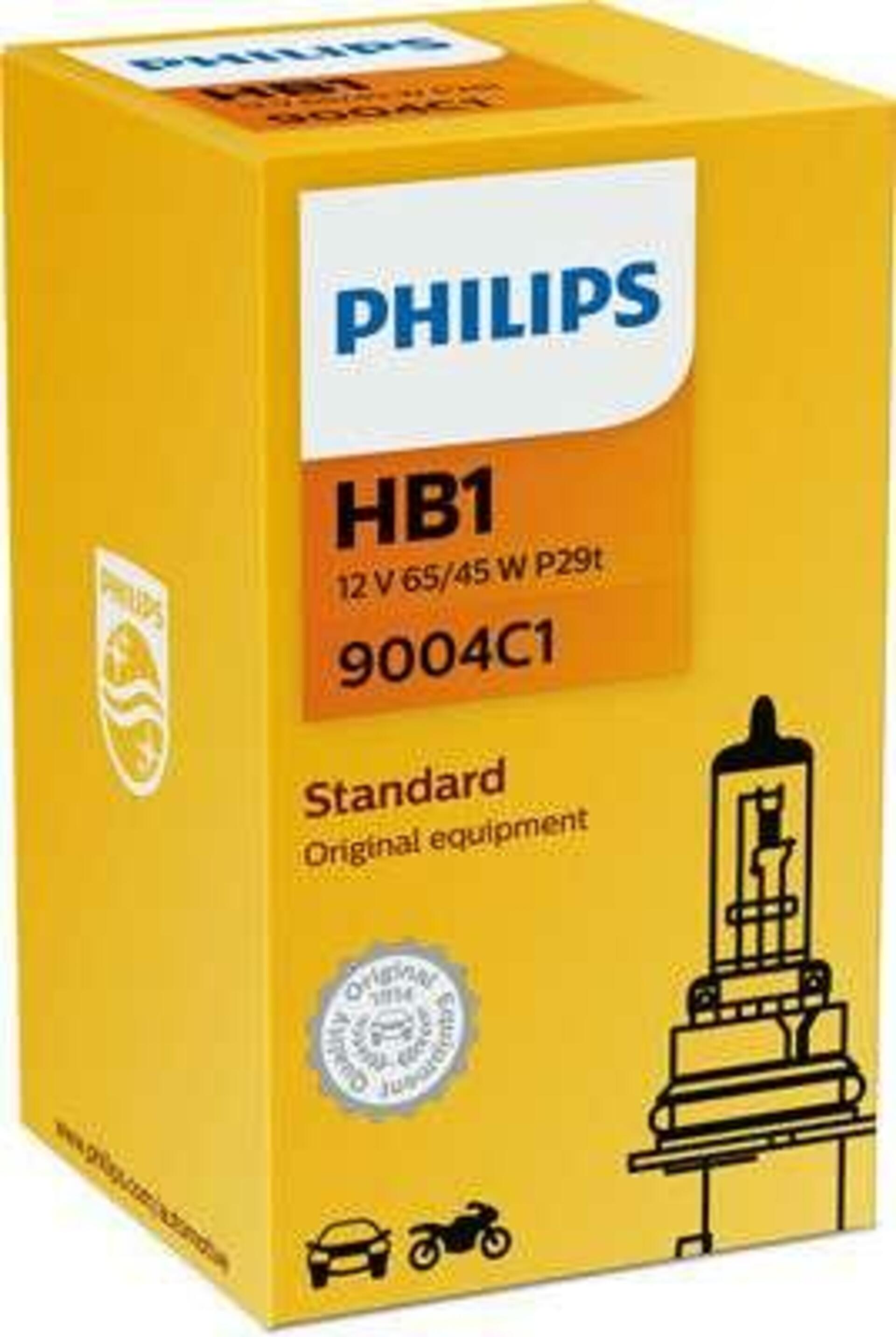 Philips HB1 12V 65/45W P29t Standard 1ks 9004C1