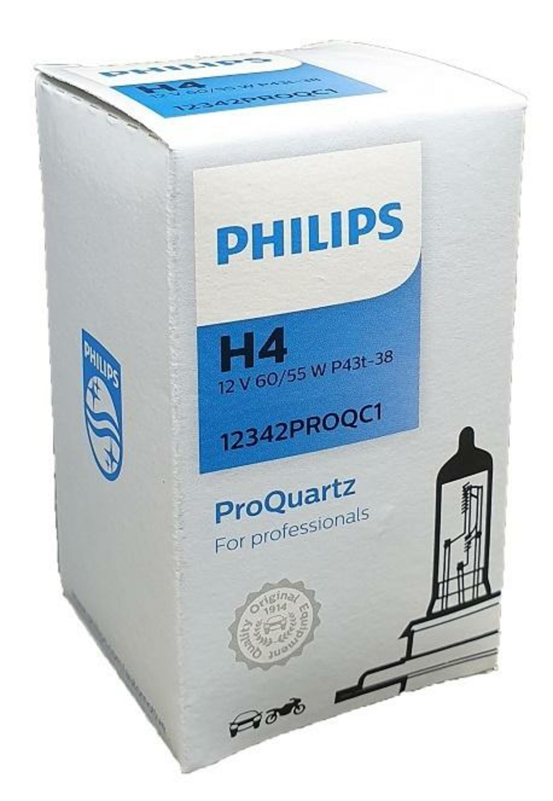 Philips H4 12V 60/55W P43t 12342 PRO Quartz 1ks 12342PROQC1