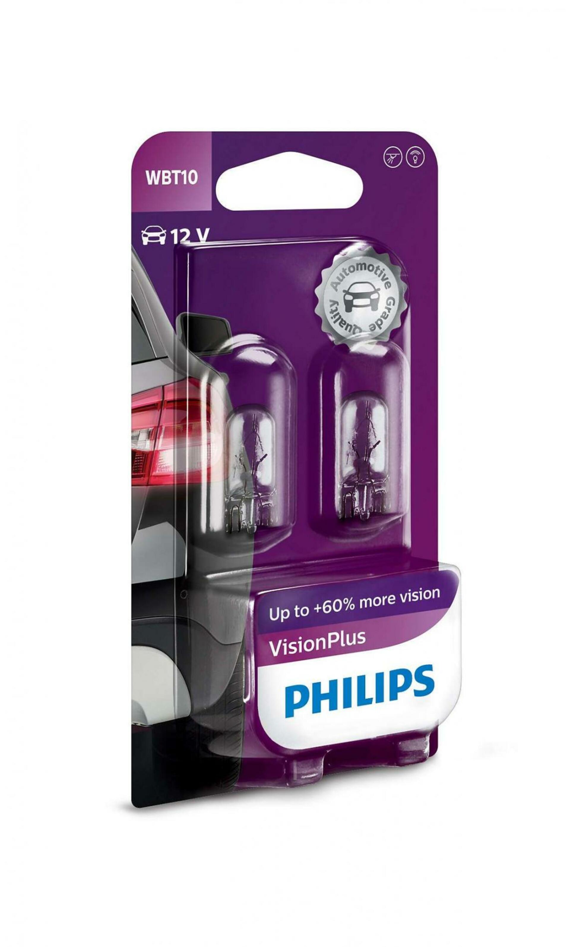 Philips WBT10 6W 12V 3W W2,1x9,5d blistr 2ks 12040VPB2