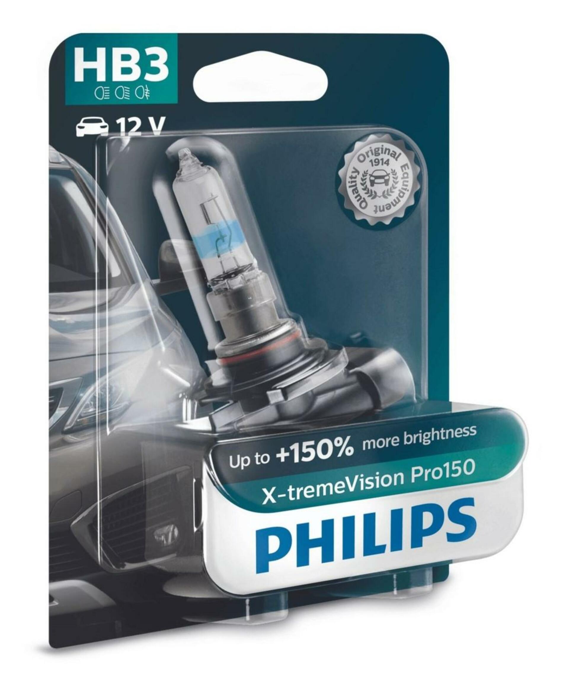 Philips HB3 12V 60W P20d X-tremeVision Pro150 1ks blistr 9005XVPB1