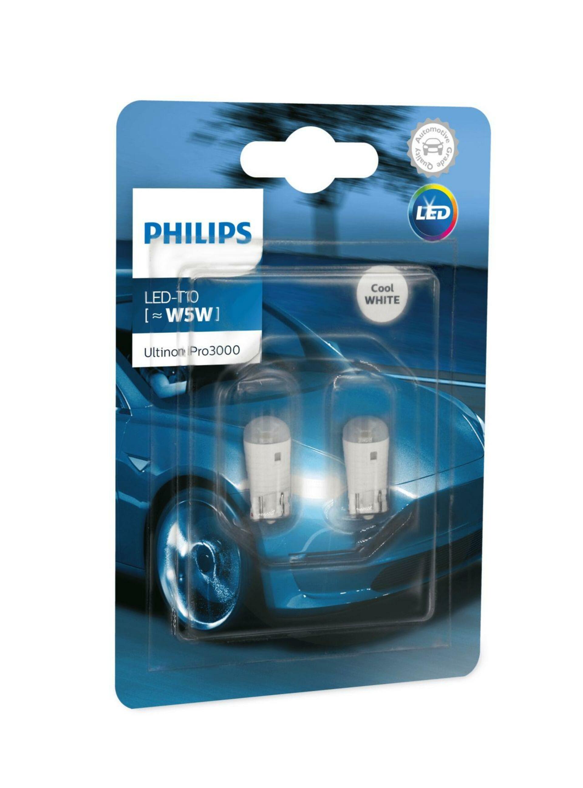 Philips LED W5W 12V 0.6W W21x9.5d Ultinon Pro3000 SI NOECE 2ks blistr 11961U30CWB2