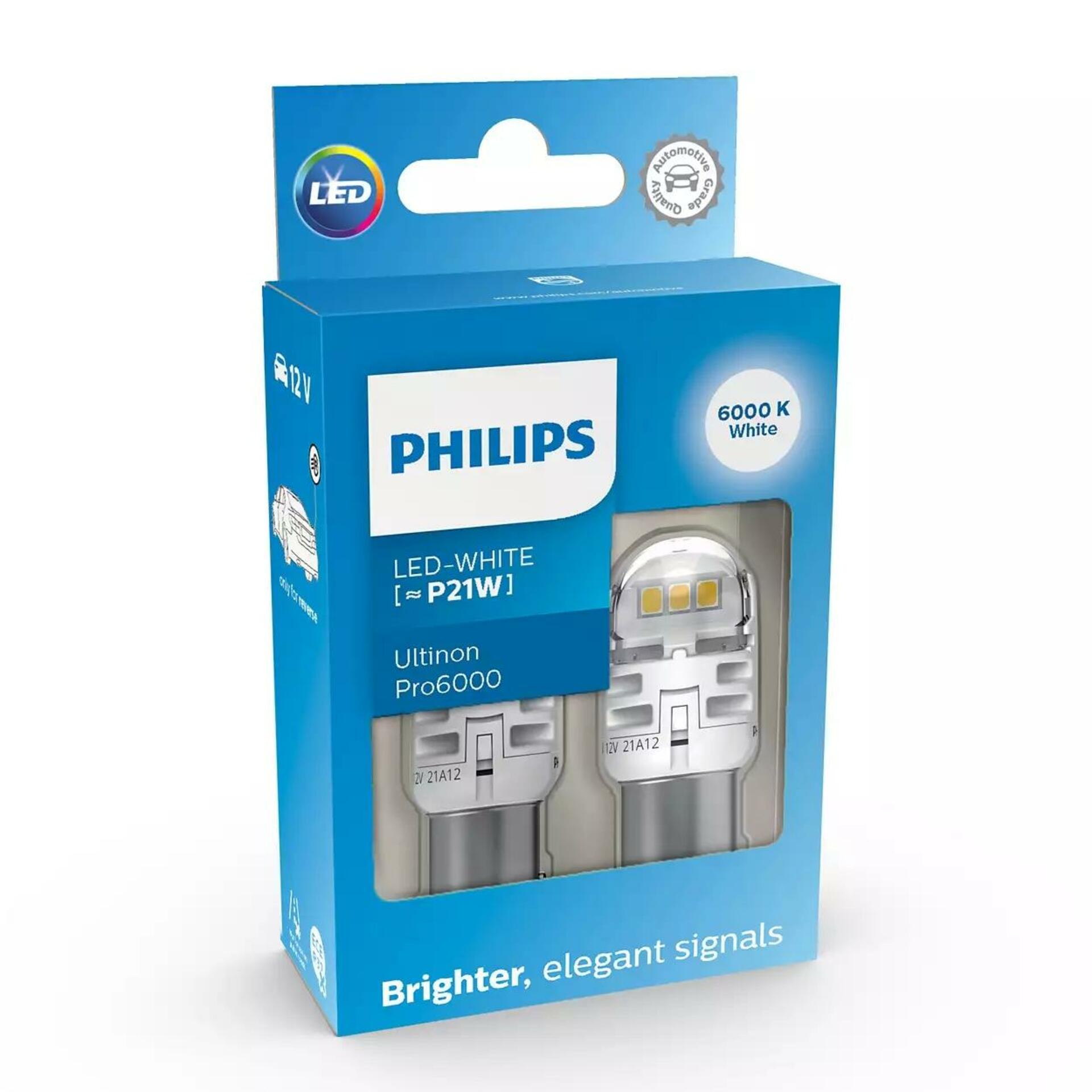 Philips LED P21W 12V 2,3W Ultinon Pro6000 SI 6000K 2ks 11498CU60X2