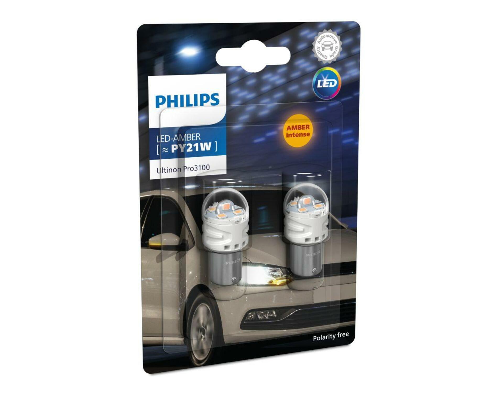 Philips LED PY21W 12V 2,15W BAU15s Ultinon Pro 3100 2ks 11496AU31B2