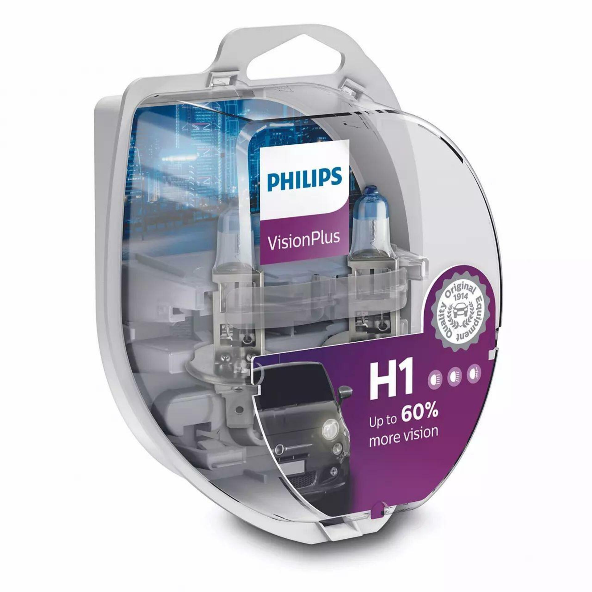 Philips H1 VisionPlus 12V 12258VPS2 +60%
