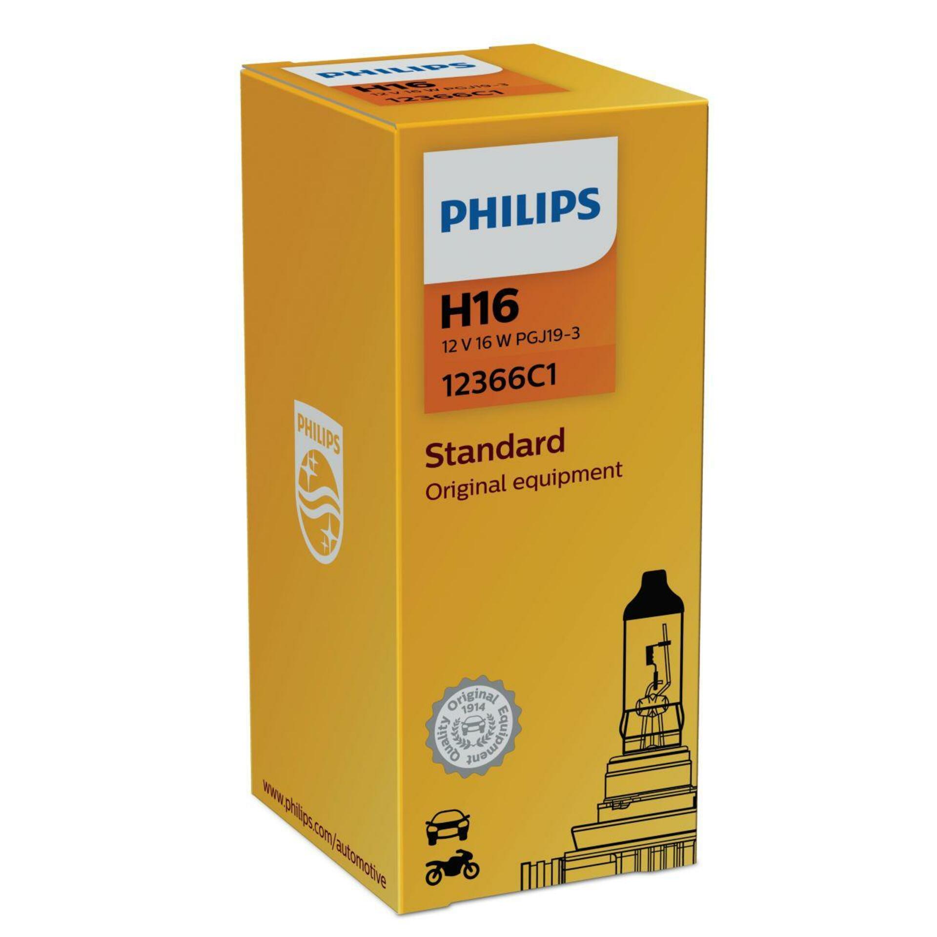 Philips H16 12V 19W PGJ19-3 Standard  1ks 12366C1