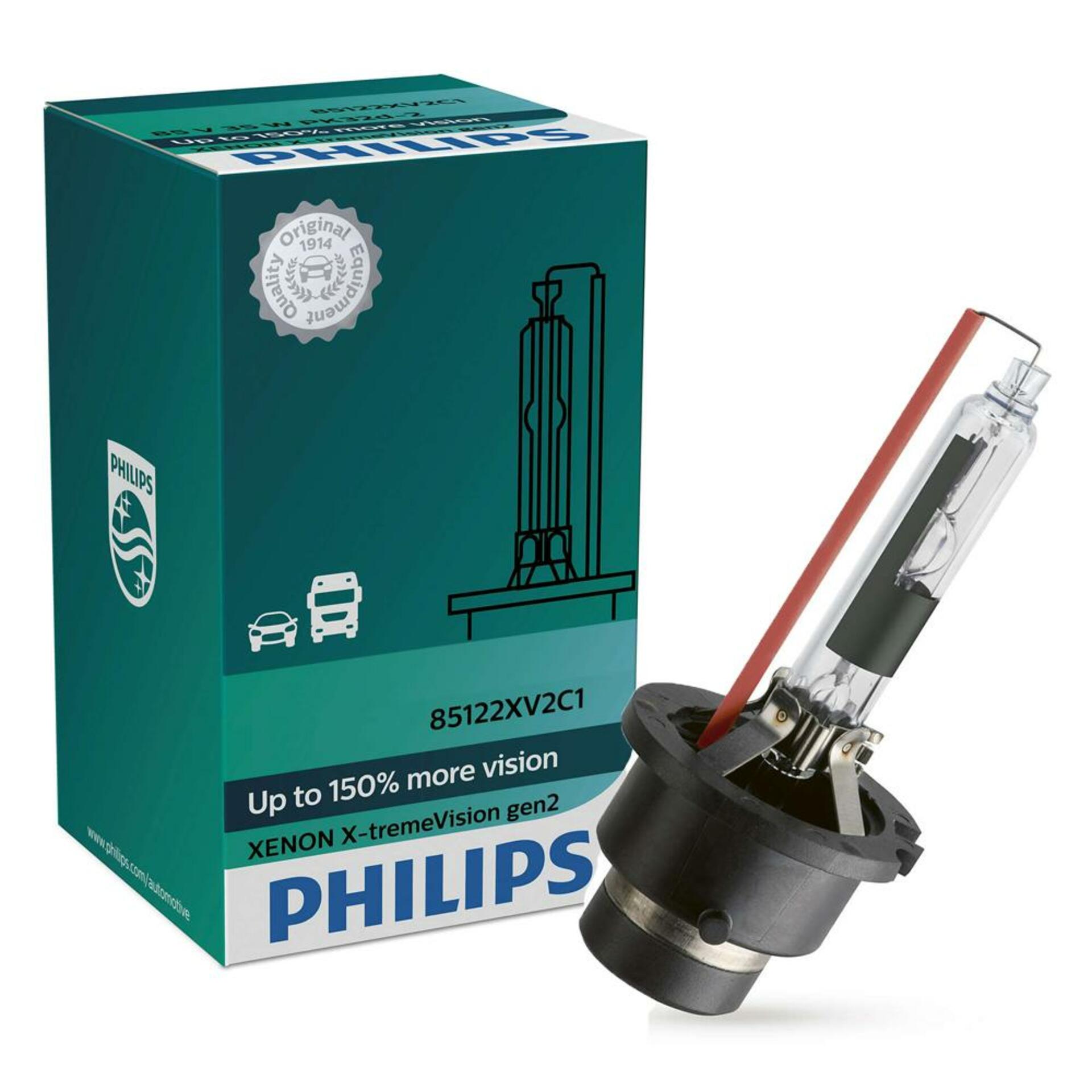 Philips XtremeVision gen2 85126XV2C1 D2R P32d-3 85V 35W