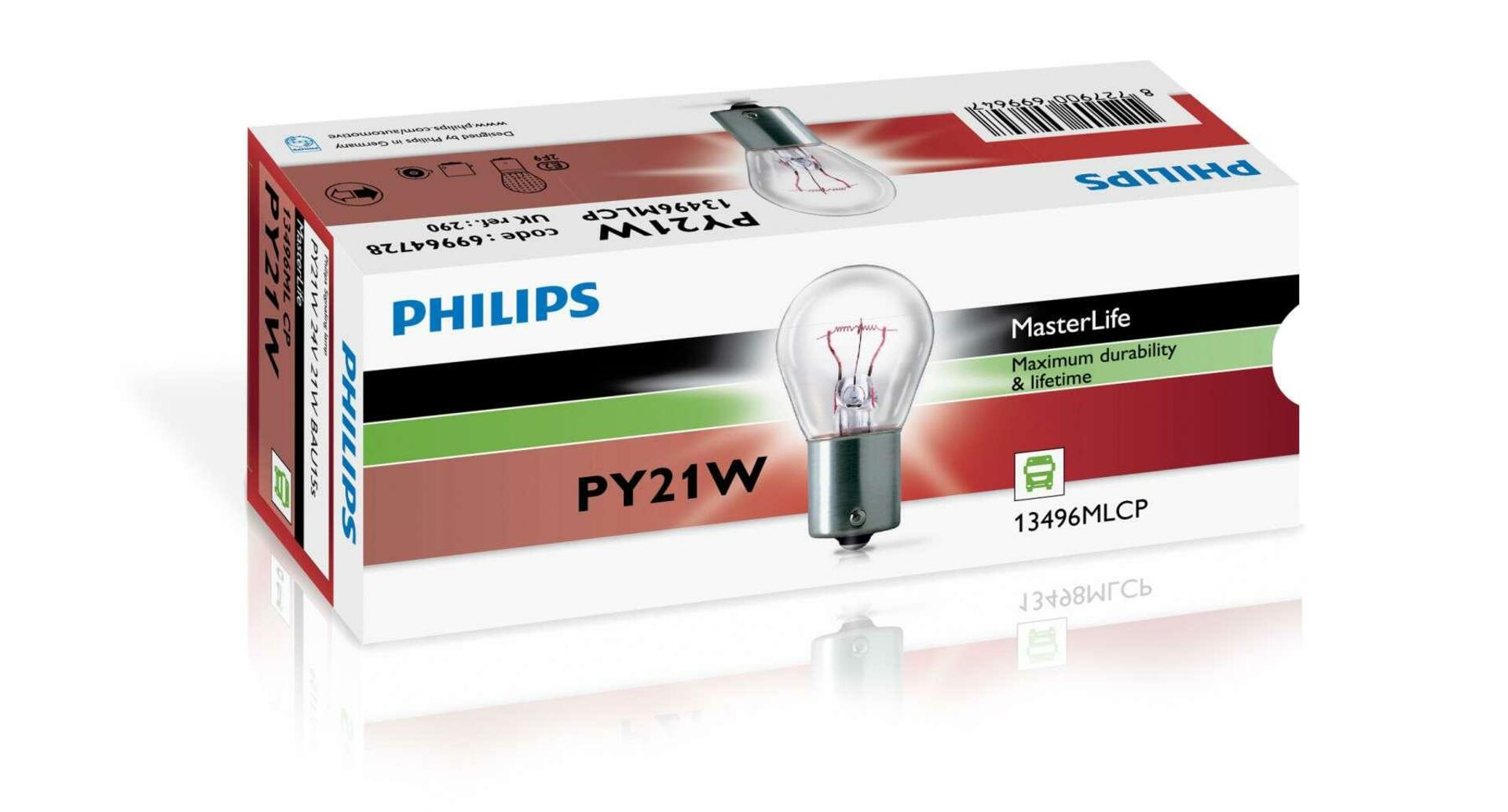 Philips PY21W MasterLife 24V 13496 ML CP