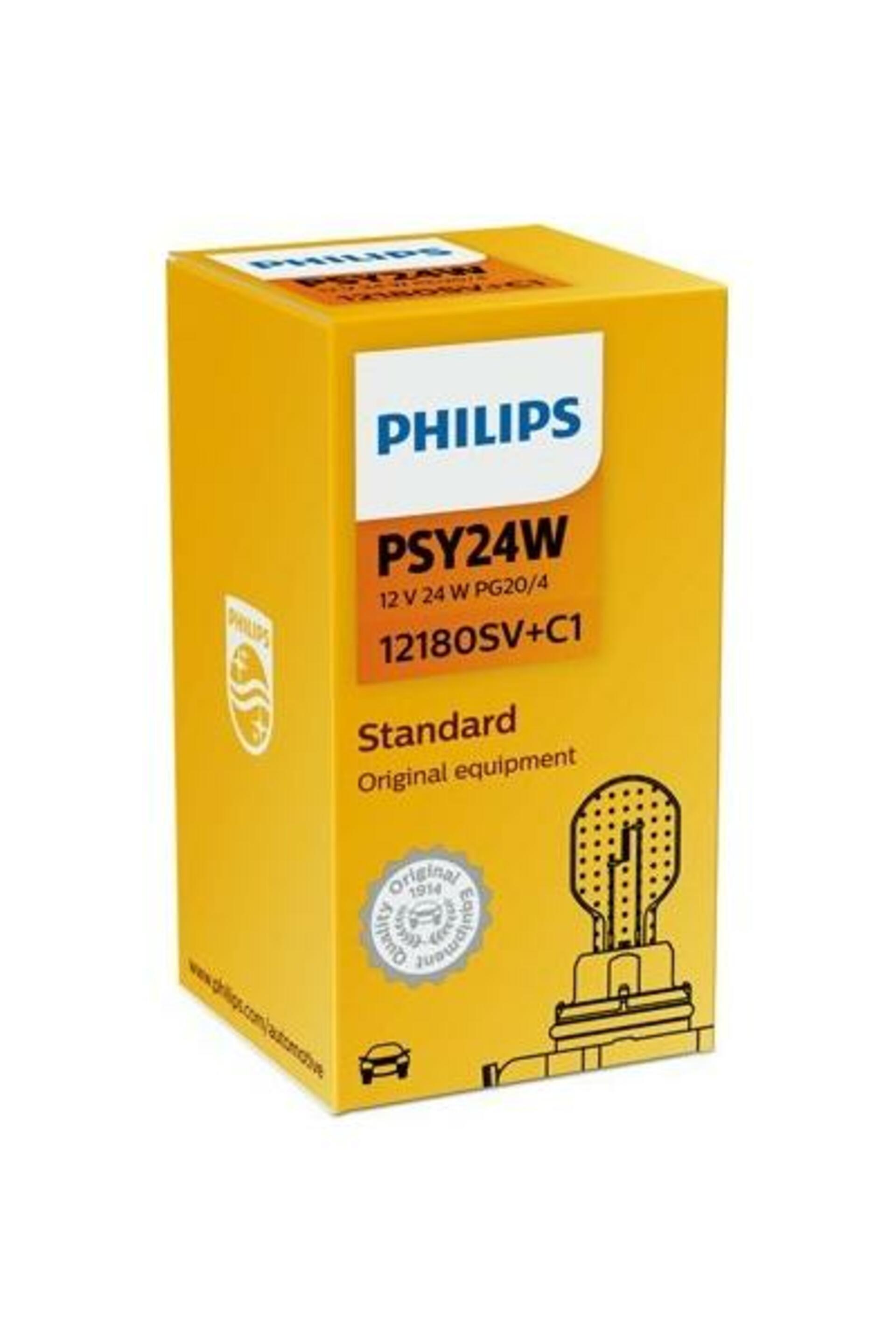 Levně Philips PSY24WSV+ 12V 24W PG20/4 Silver Vision Plus 1ks 12180SV+C1