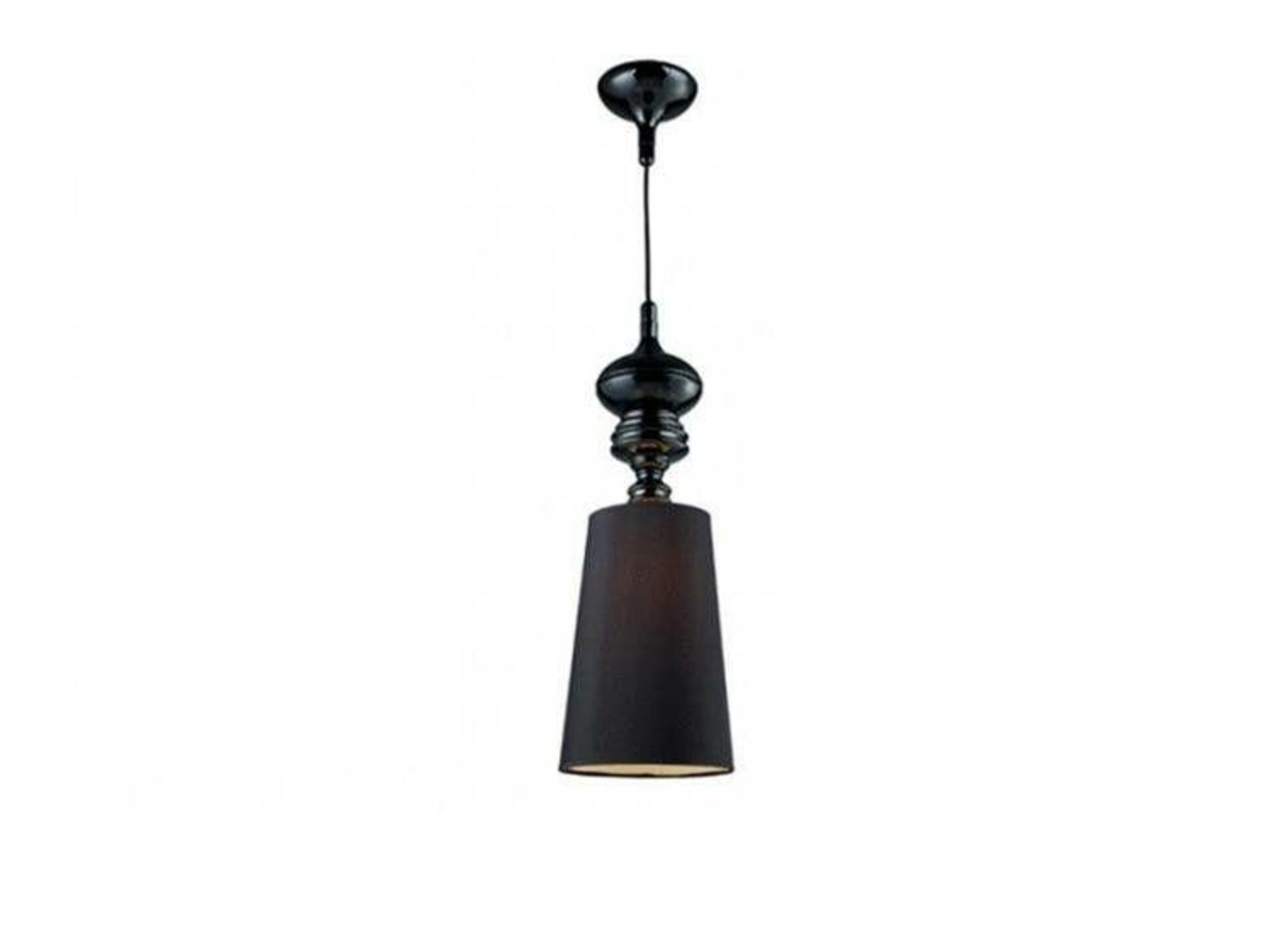 Závěsné svítidlo AZzardo Baroco 1 pendant black AZ0064 E27 1x15W IP20 25cm černé