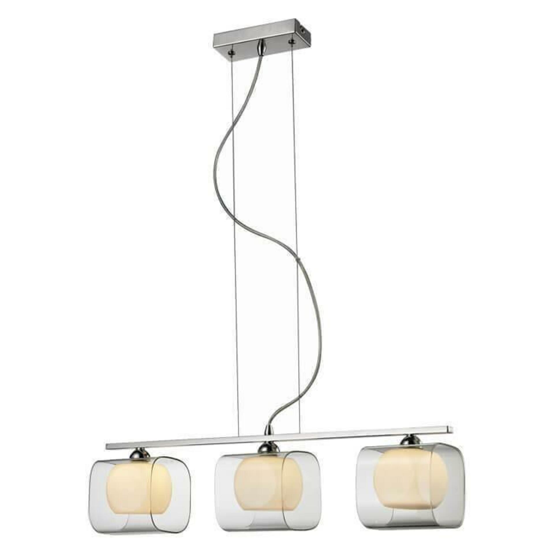 Závěsné svítidlo AZzardo Happy 3 pendant AZ0484 G9 3x40W IP20 60cm chromové