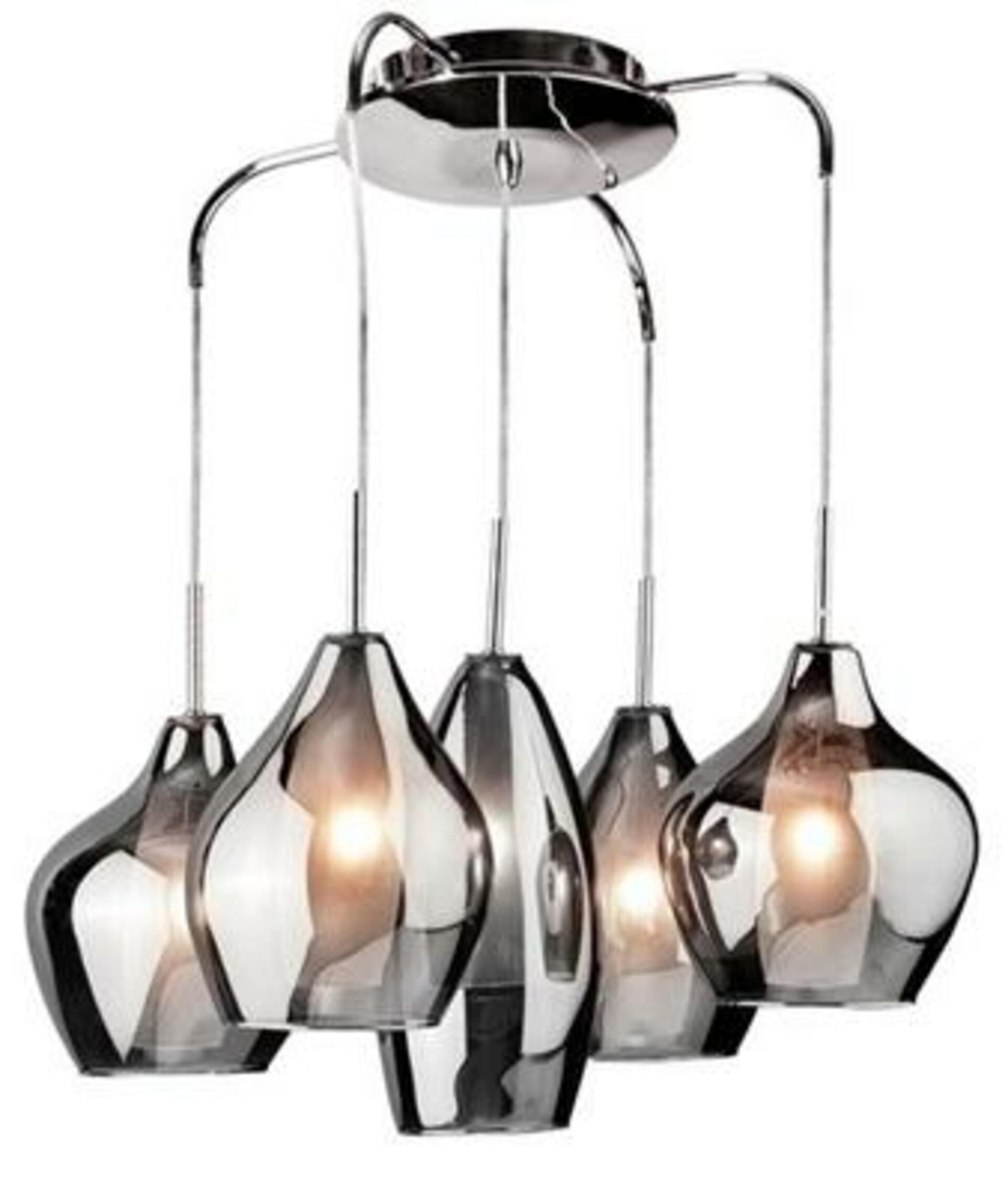 Levně Závěsné svítidlo AZzardo Amber Milano 5 chrome AZ0722 G9 5x40W IP20 50cm chromové