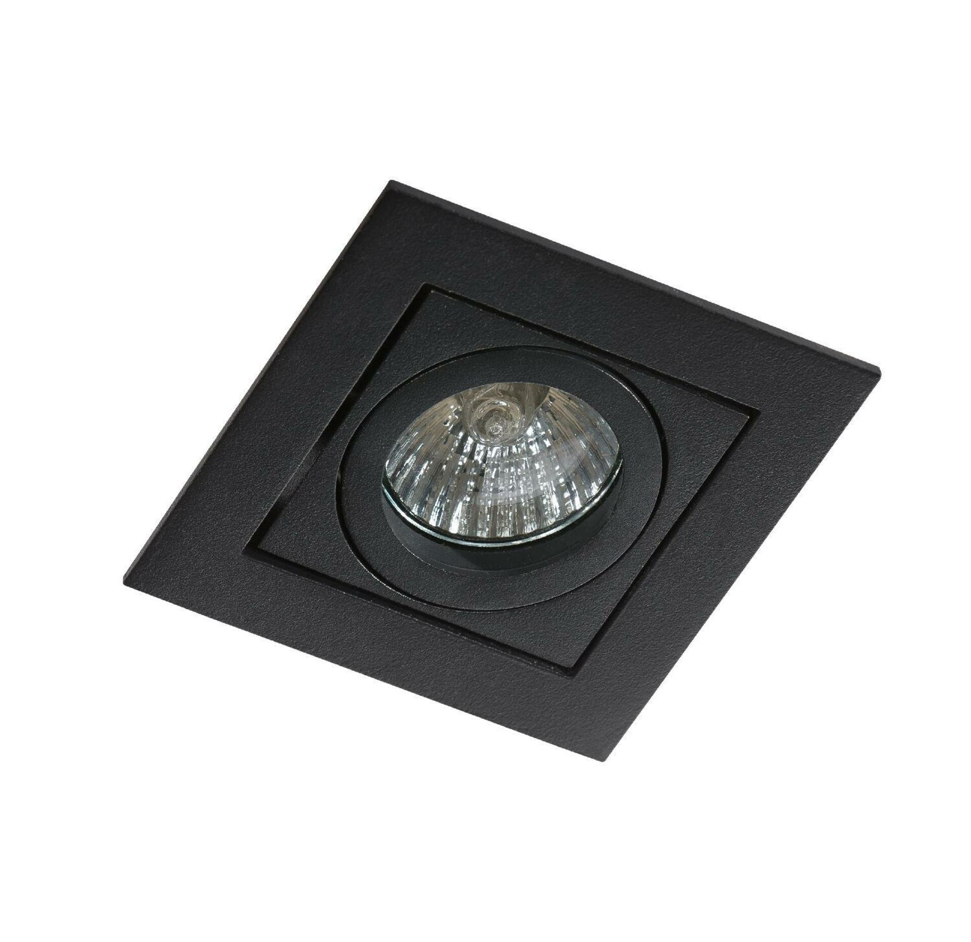 AZzardo PACO podhledové svítidlo 1x GU10 50W bez zdroje 9,3cm hranaté IP20, černé
