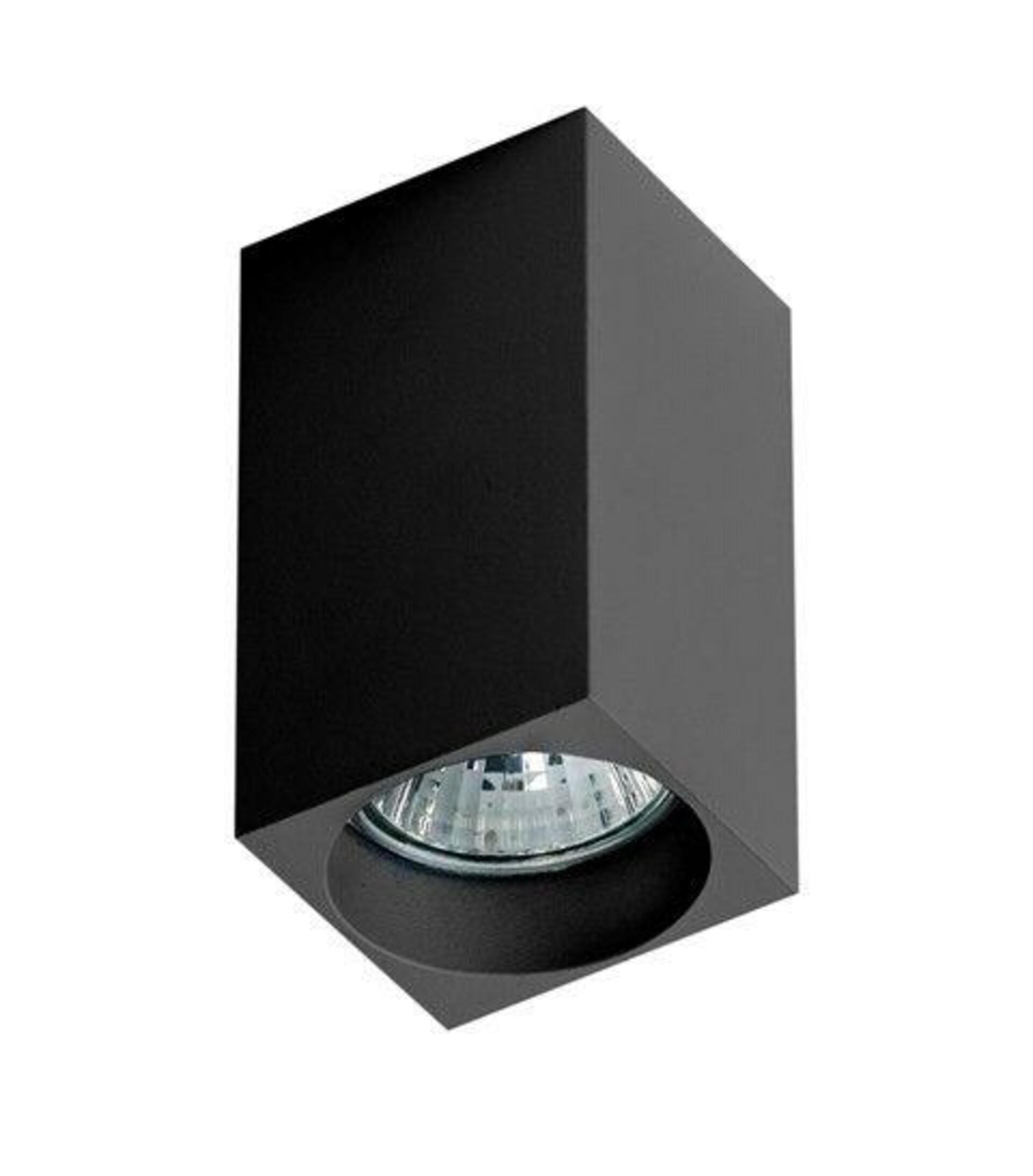 Stropní bodové přisazené svítidlo AZzardo Mini Square black AZ1382 GU10 1x50W IP20 5,6cm hranaté černé