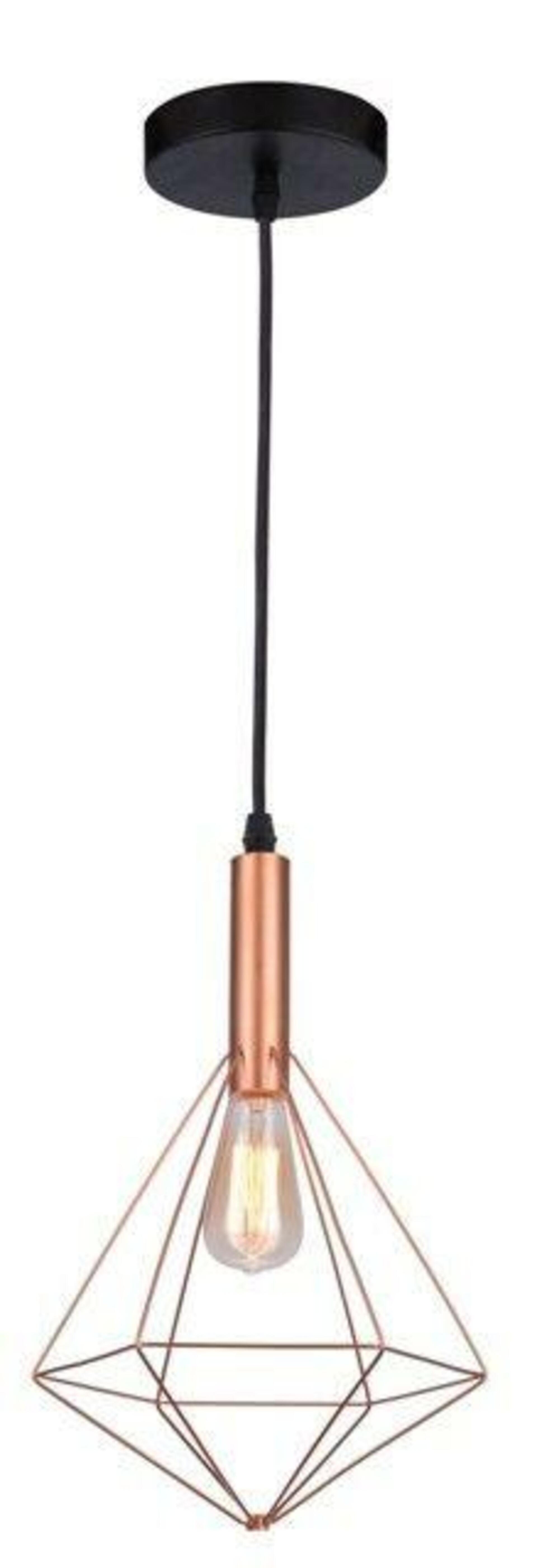 Závěsné svítidlo AZzardo Diamond 2 copper AZ2140 E27 1x60W IP20 24cm měděné