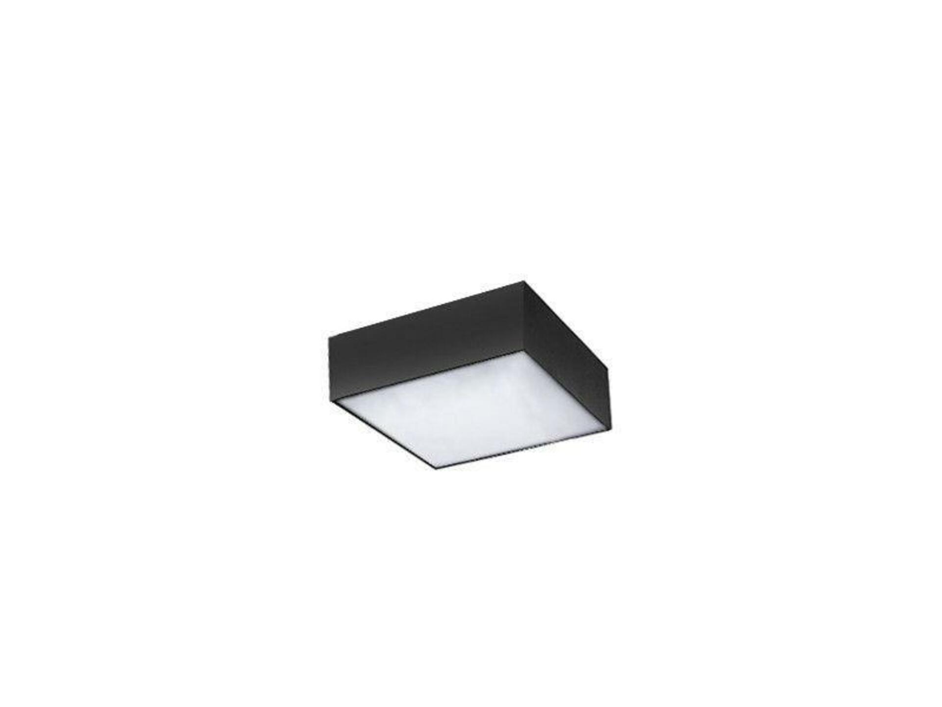 LED Stropní a nástěnné svítidlo AZzardo Monza Square 22 black 3000K AZ2271 20W 1680lm 3000K IP20 22cm hranaté černé