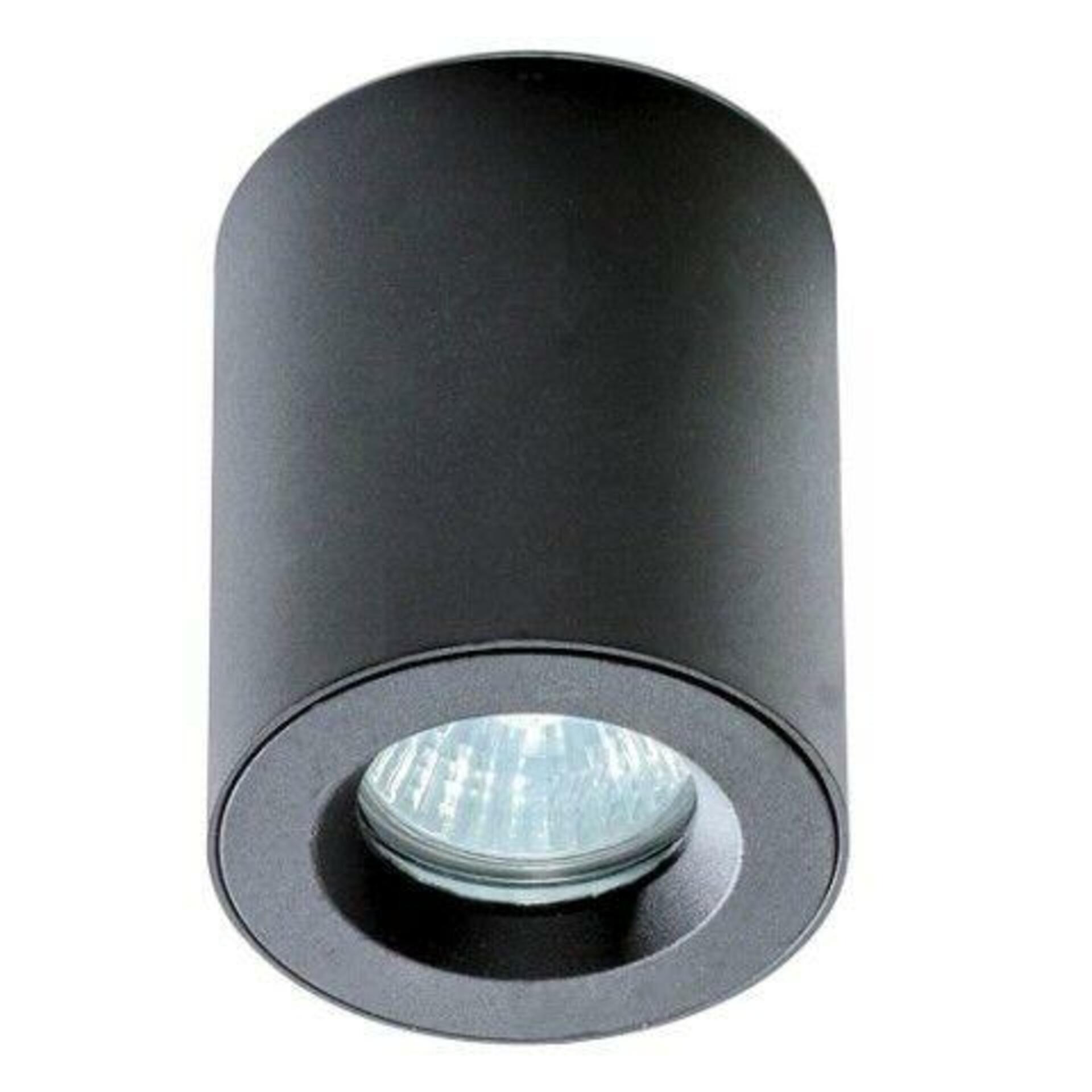 Koupelnové stropní bodové přisazené svítidlo AZzardo Aro black AZ2558 GU10 1x50W IP54 černé