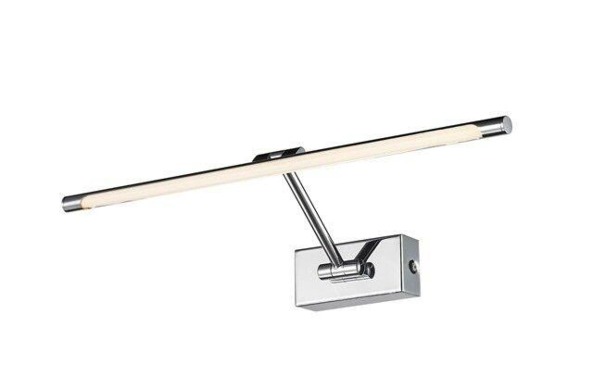 LED Nástěnné svítidlo AZzardo Davinci 48 chrome AZ2648 8W 530lm 3000K IP20 48cm chromové