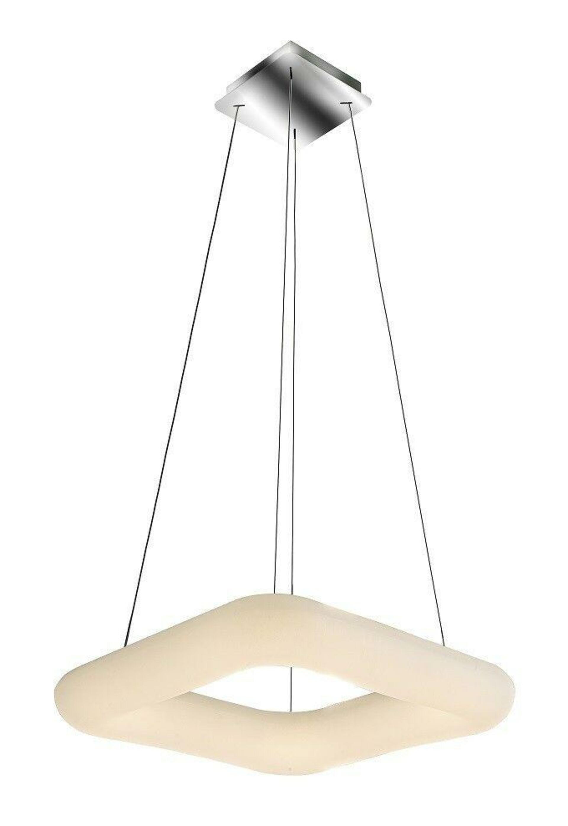 LED Závěsné svítidlo AZzardo Donut Square Pendant 46 CCT AZ2666 80W 6800lm 2700-6000K IP20 46cm stmívatelné s dálkovým ovládáním