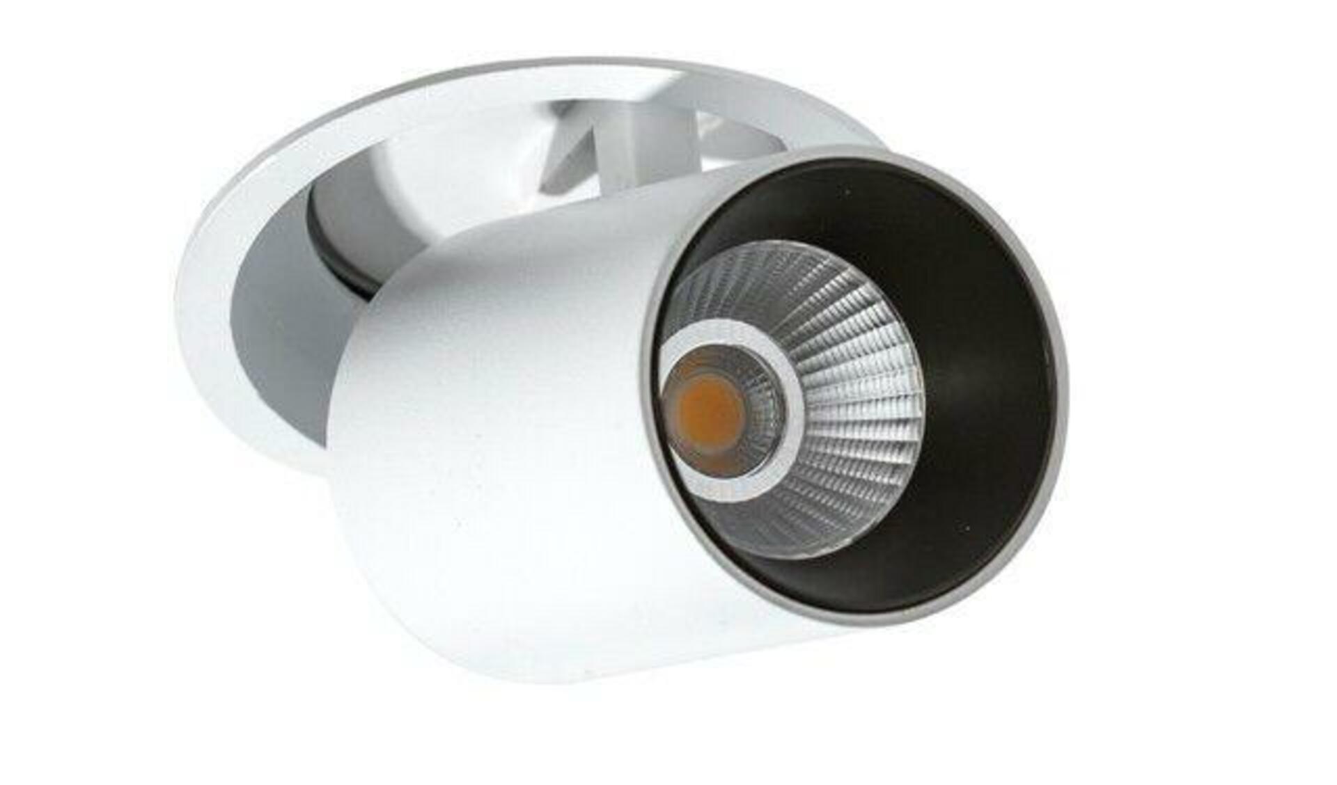 LED Stropní zápustné bodové svítidlo AZzardo Luna 15W Dimm white/black AZ2828 15W 1270lm 3000K stmívatelné bílo-černé