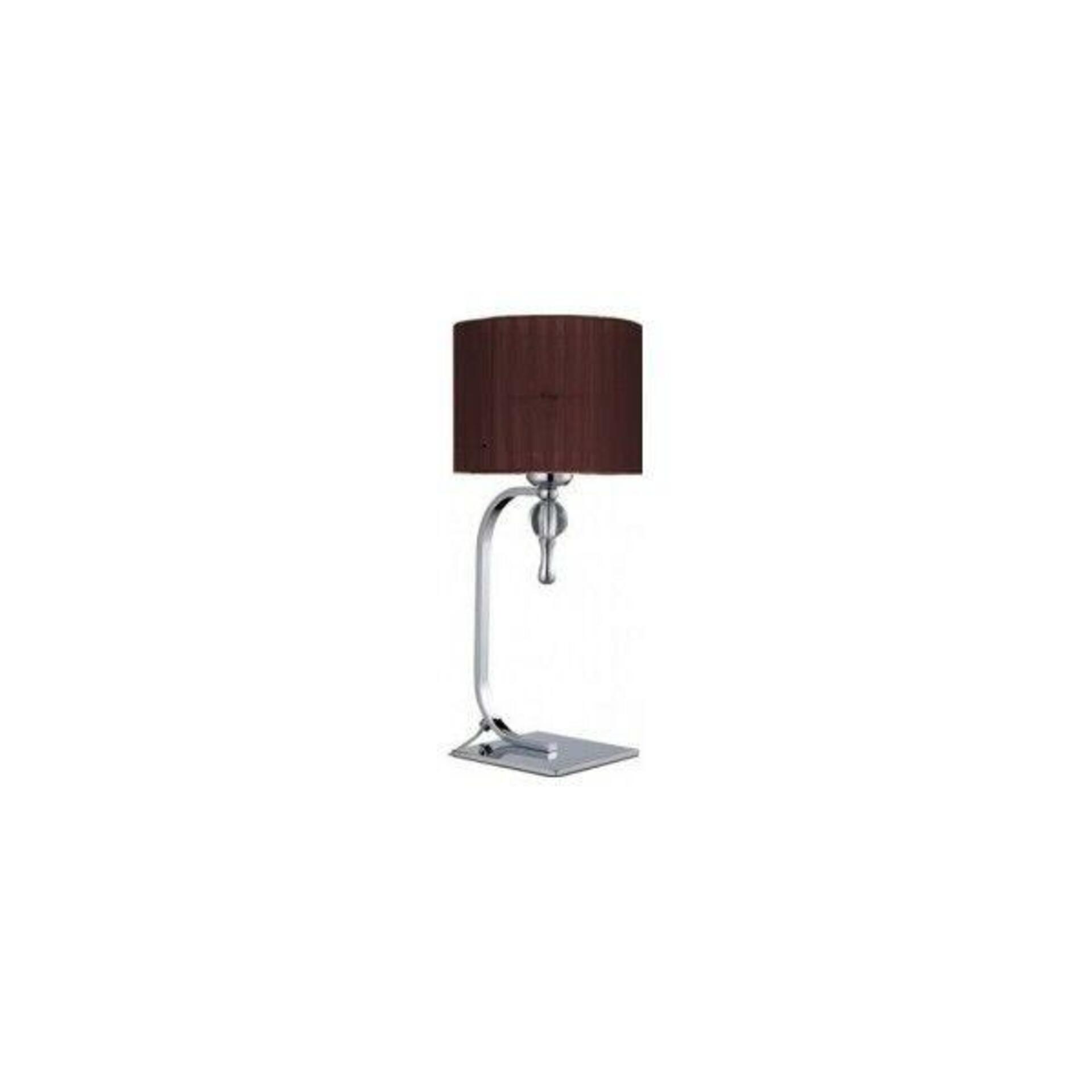 Stolní lampa AZzardo Impress table brown AZ2903 E27 1x60W IP20 33cm hnědá
