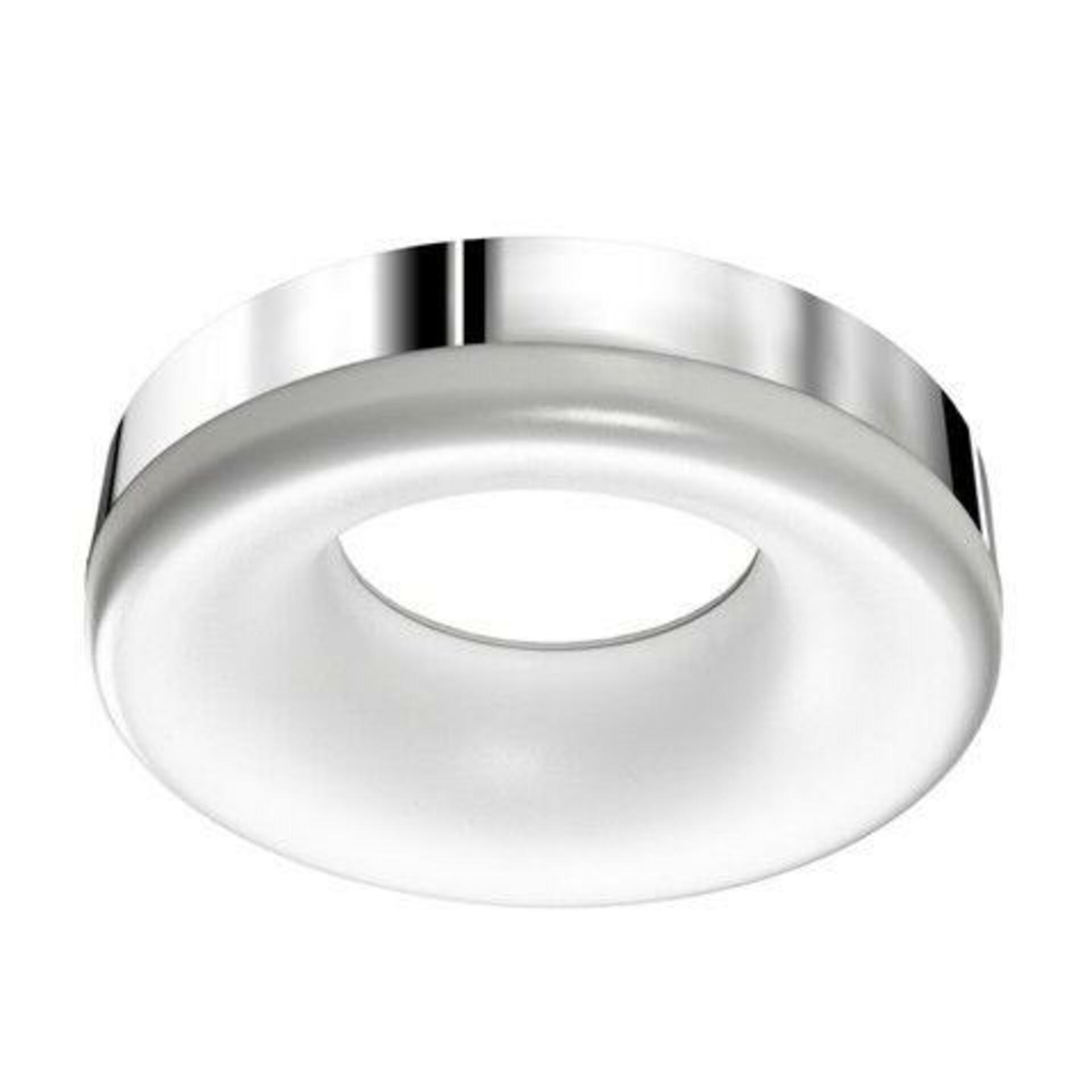 LED Stropní a nástěné svítidlo Azzardo Ring LED 3000K chrome AZ2947 18W 1530lm 3000K IP20 37cm chromové