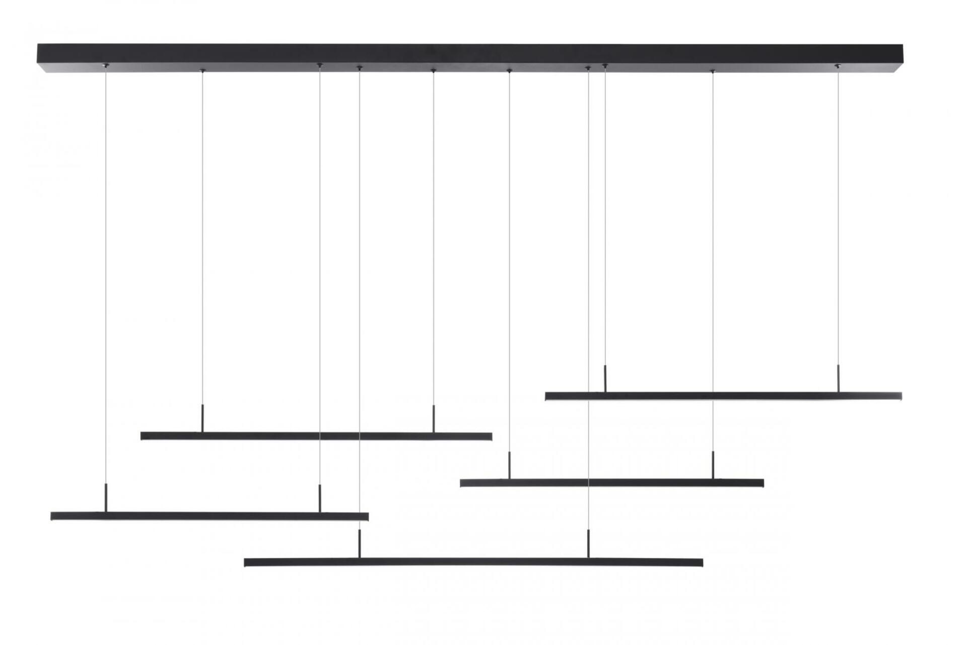 LED Závěsné svítidlo AZzardo Merlo Dimm black AZ3184 49W 3280lm 3000K IP20 stmívatelné černé