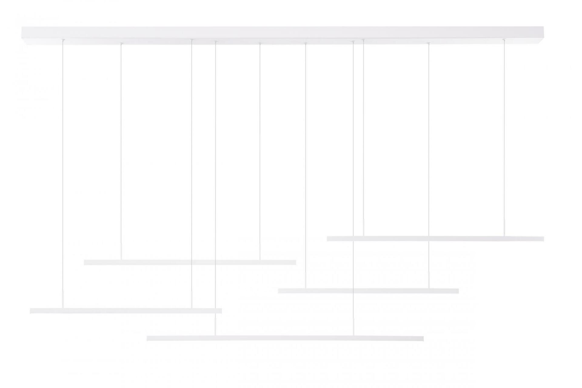 LED Závěsné svítidlo AZzardo Merlo Dimm white AZ3185 49W 3280lm 3000K IP20 180cm stmívatelné bílé