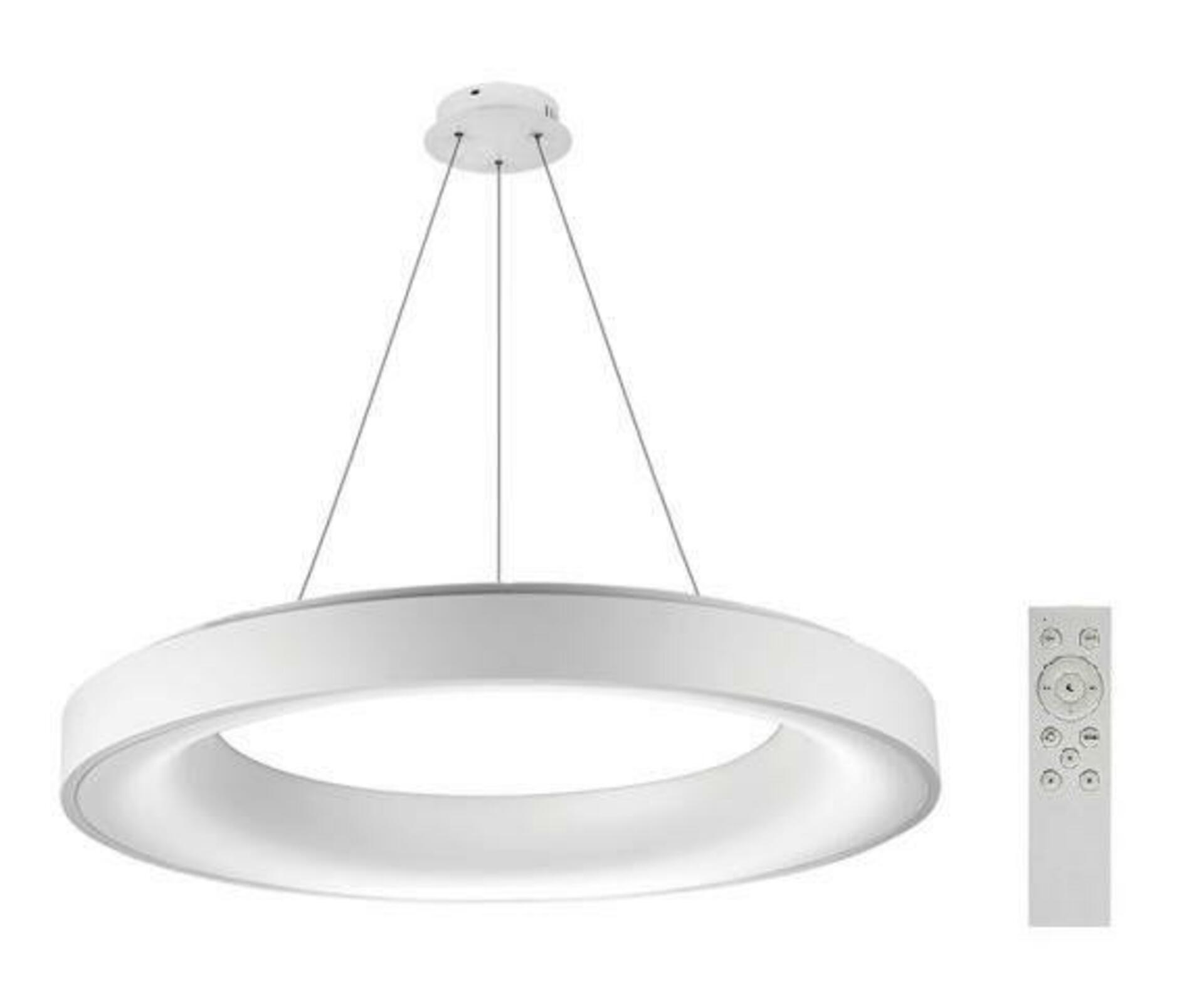 LED Závěsné svítidlo AZzardo Sovana Pendant 80 CCT white Dimm AZ3448 80W 4000lm 2700-6500K IP20 78cm stmívatelné bílé