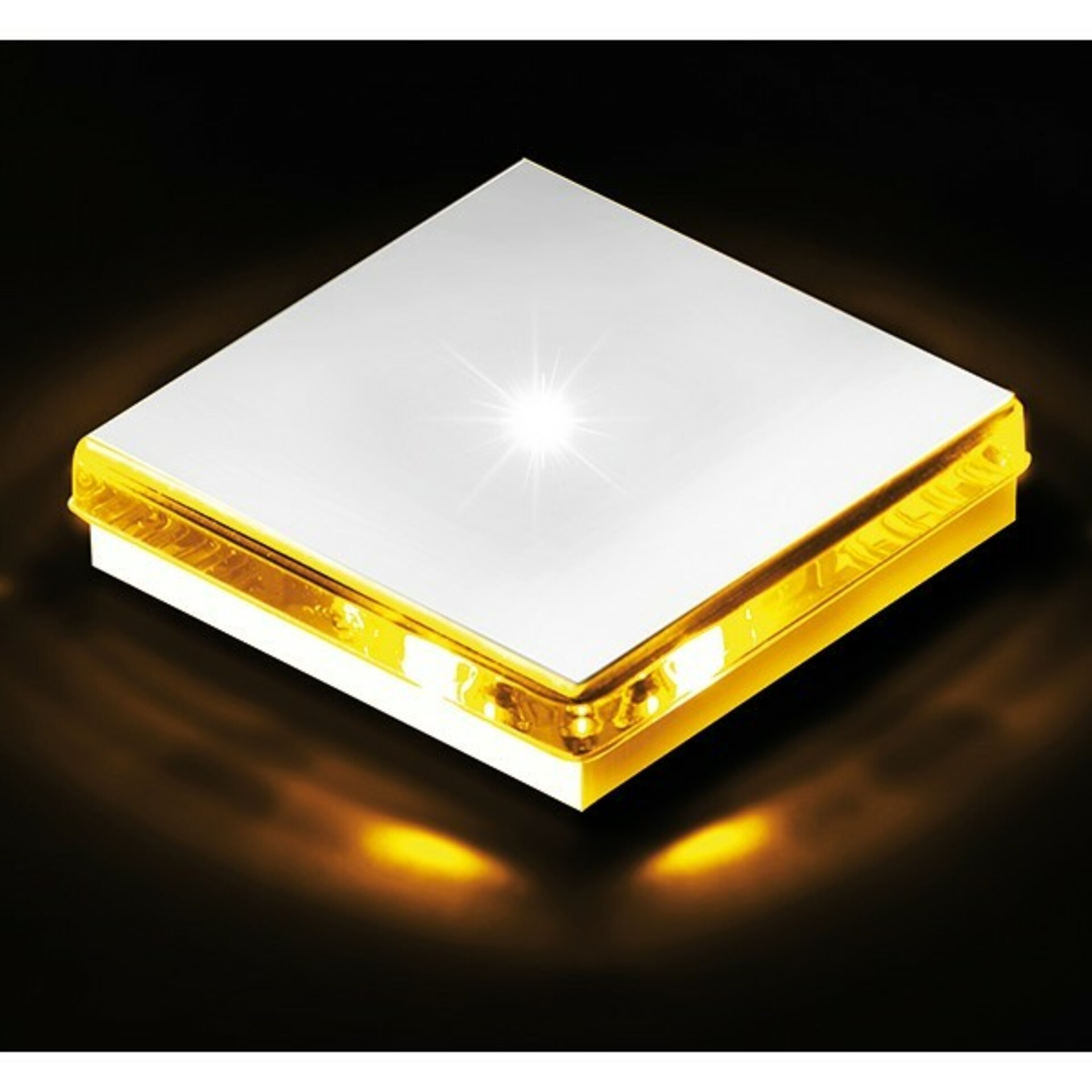 Levně BPM Dekorativní LED svítidlo Renk hliník - žlutá 1ks 1W 8035.04