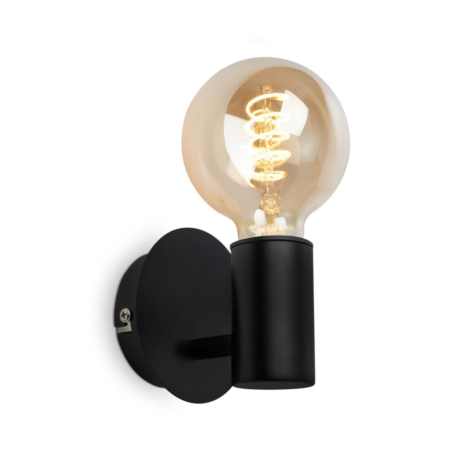 Levně BRILONER Nástěnné svítidlo 10 cm 1x E27 max 10 W černé 2115015