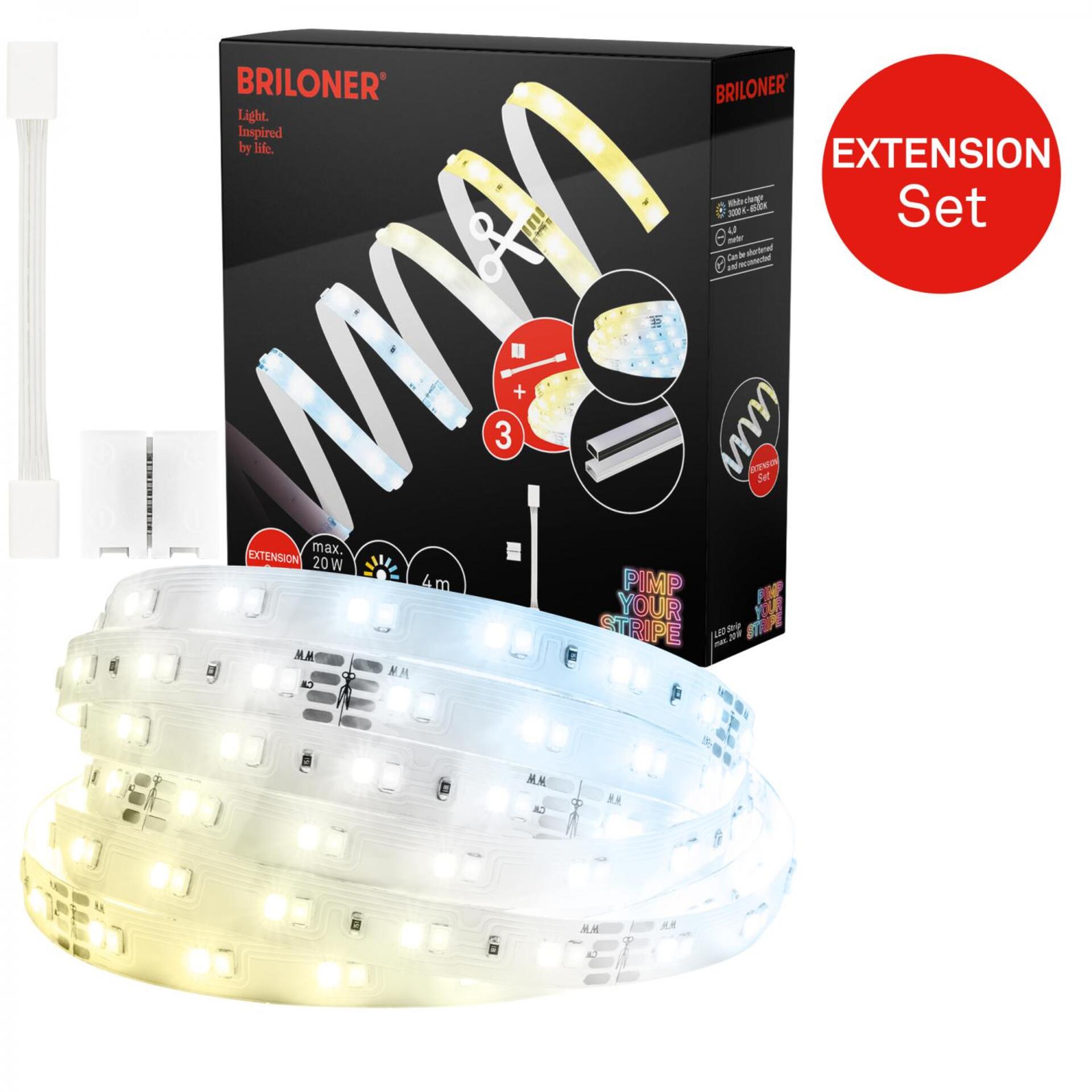 Levně BRILONER Pimp Your Stripe prodlužovací sada LED Strip 4m, CCT 2157448