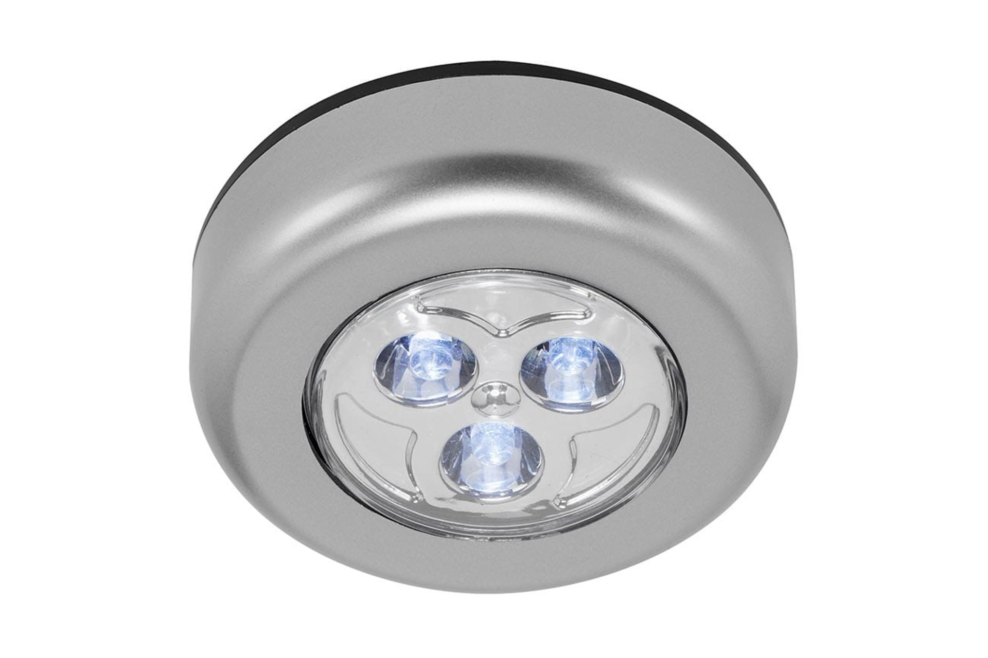 Levně BRILONER LED Push-Light pr. 6,8 cm 3x0,3W 15lm titan BRI 2251-034