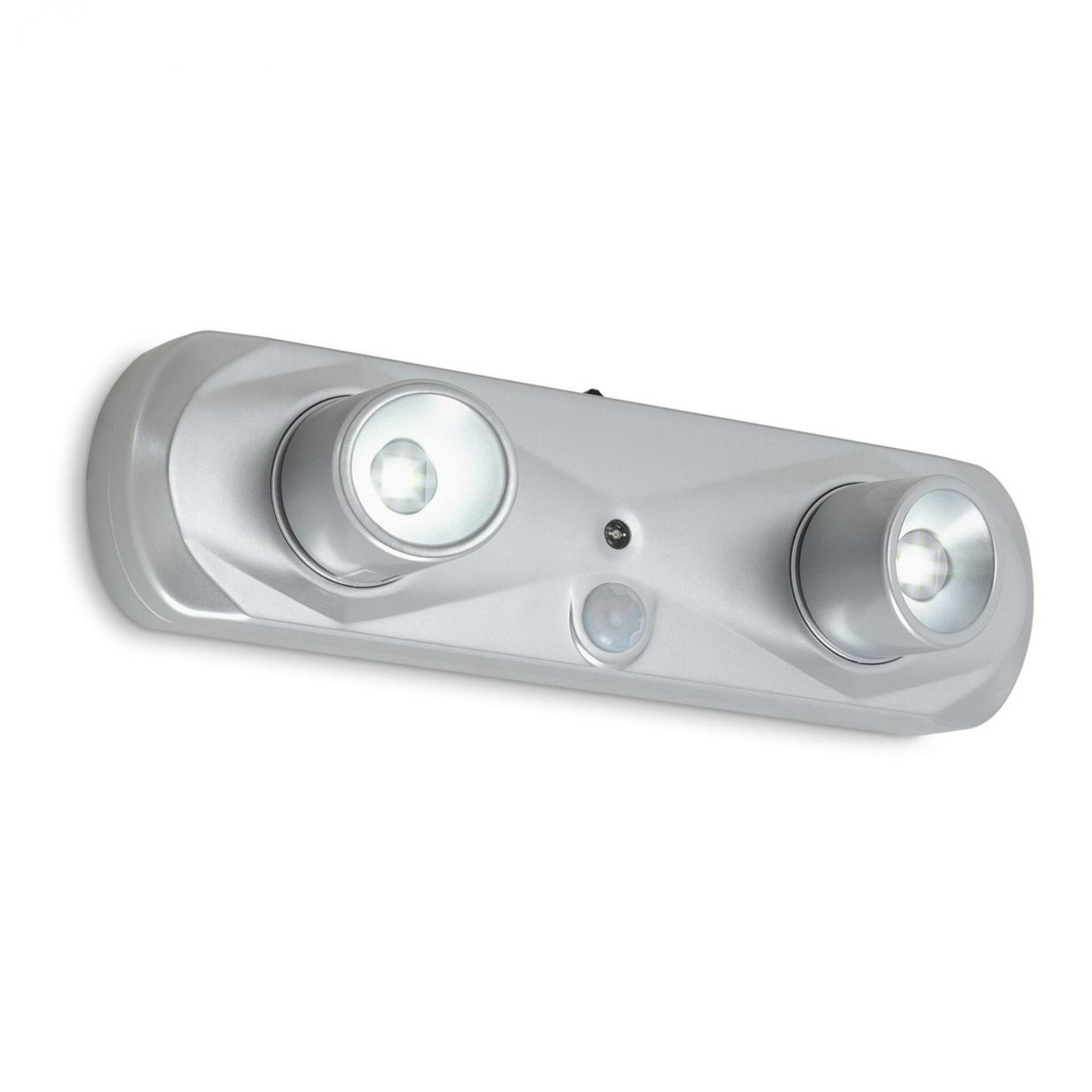 Levně BRILONER LED noční lampička 18,6 cm 2x0,17W 17lm stříbrná BRI 2275-024